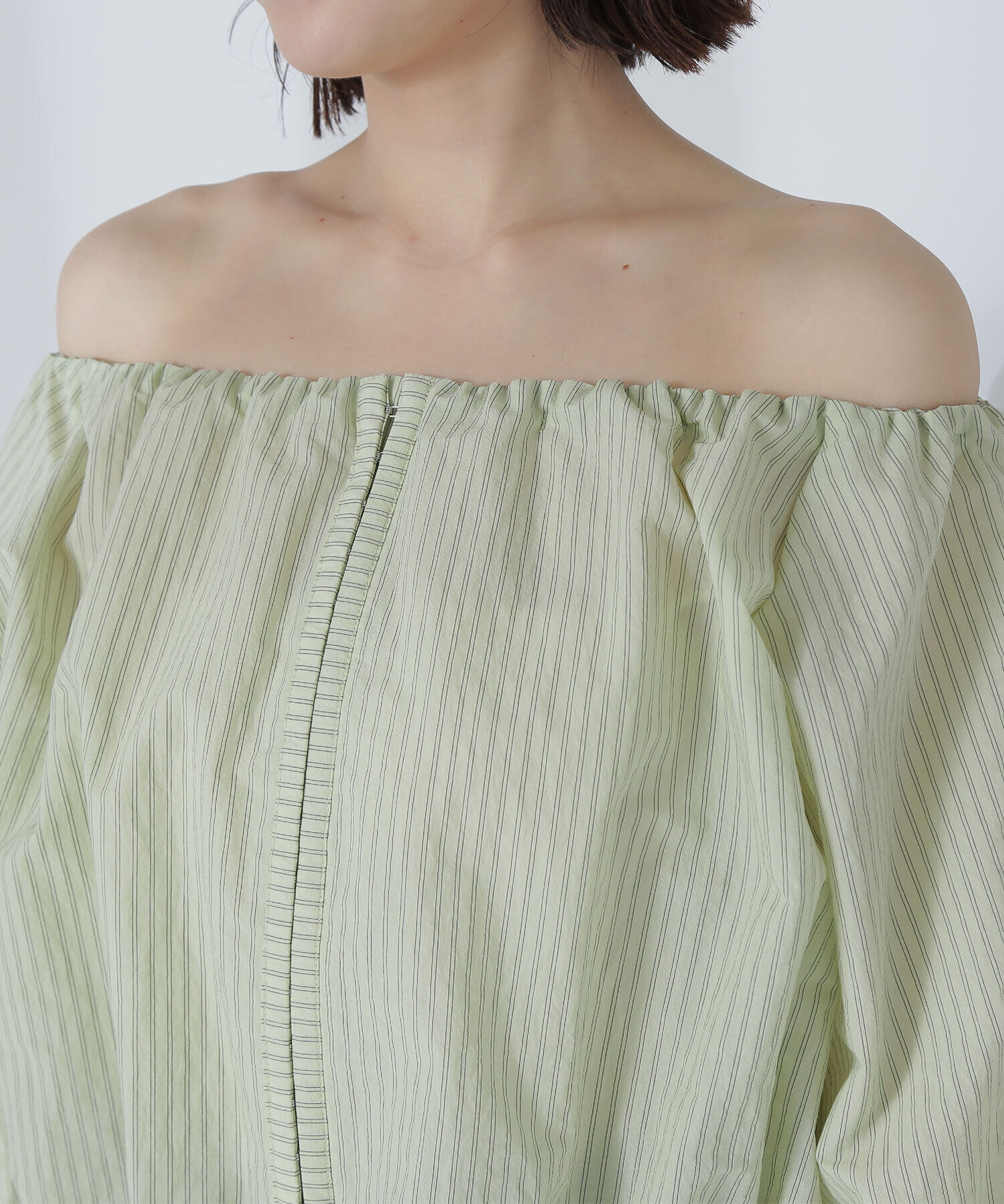  「ホックディテールオフショルブラウス」|シャツ・ブラウス|