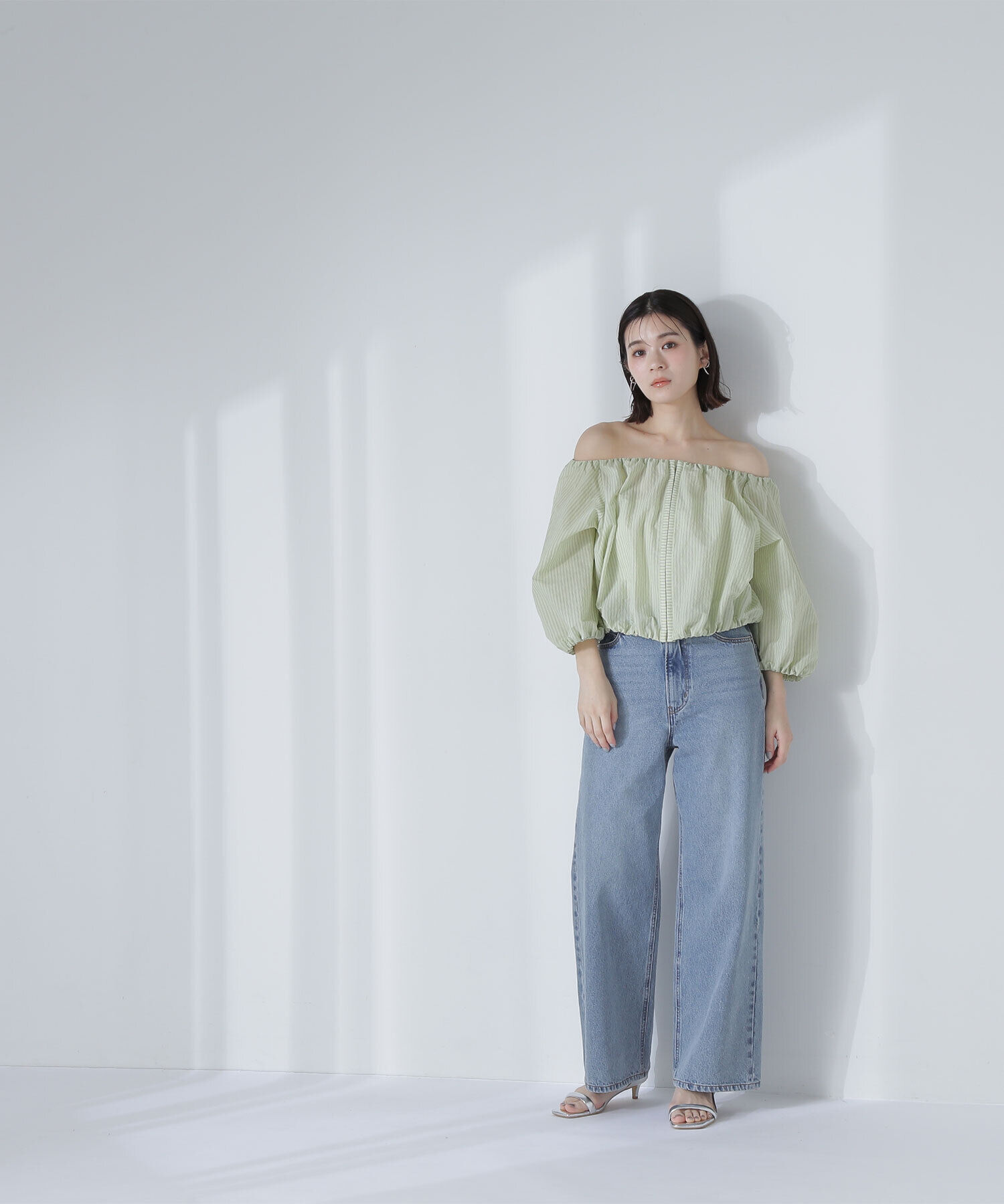  「ホックディテールオフショルブラウス」|シャツ・ブラウス|