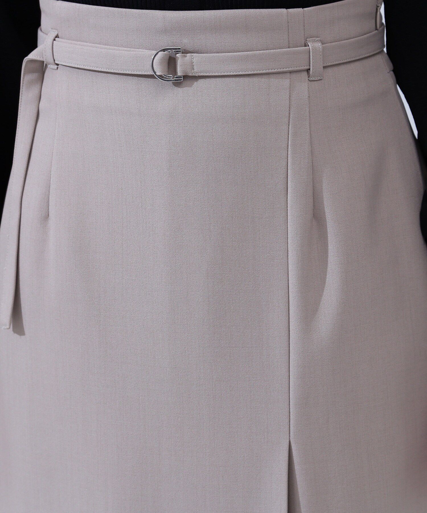  「ベルテッドラップナロースカート」|スカート|