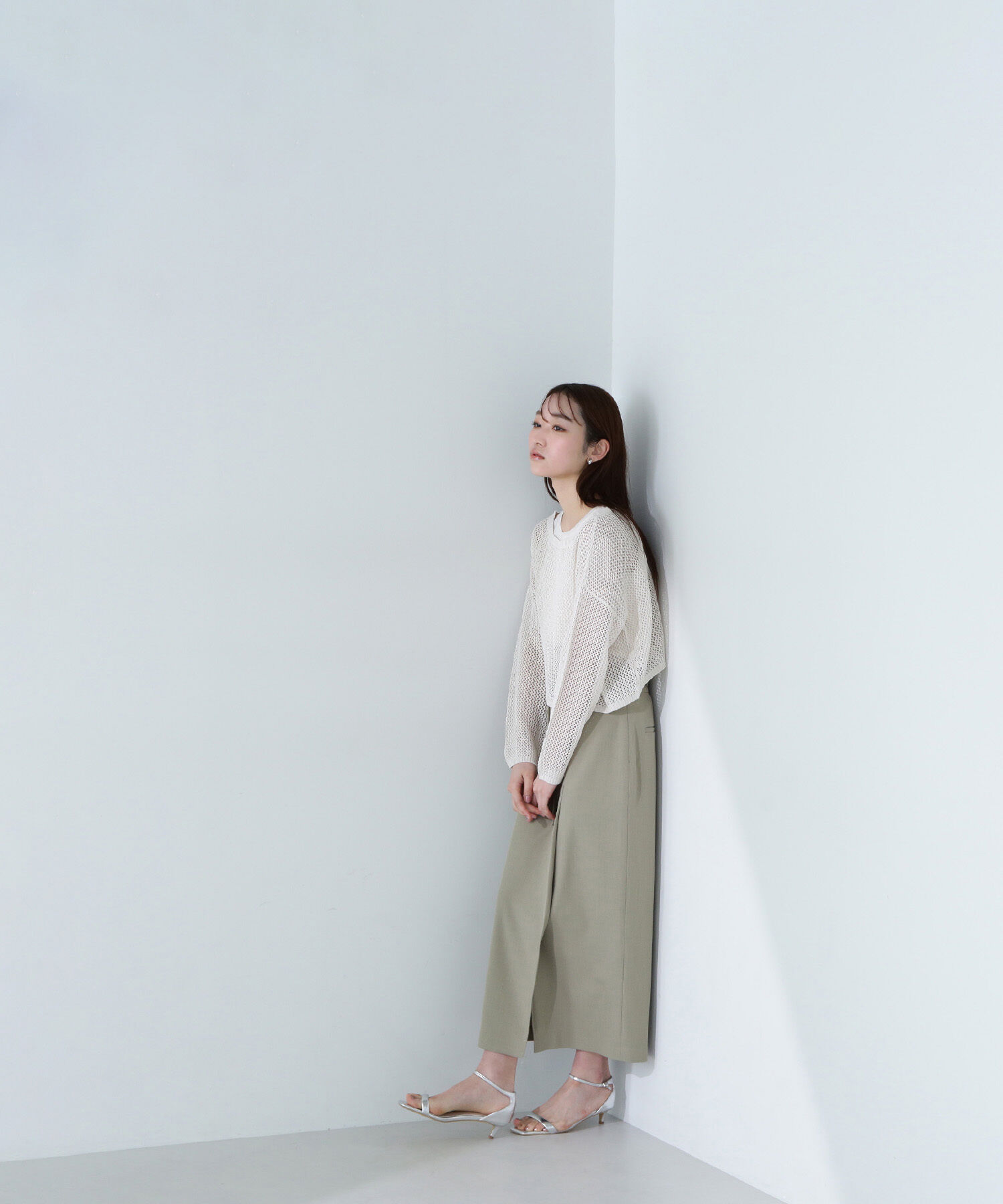  「ベルテッドラップナロースカート」|スカート|