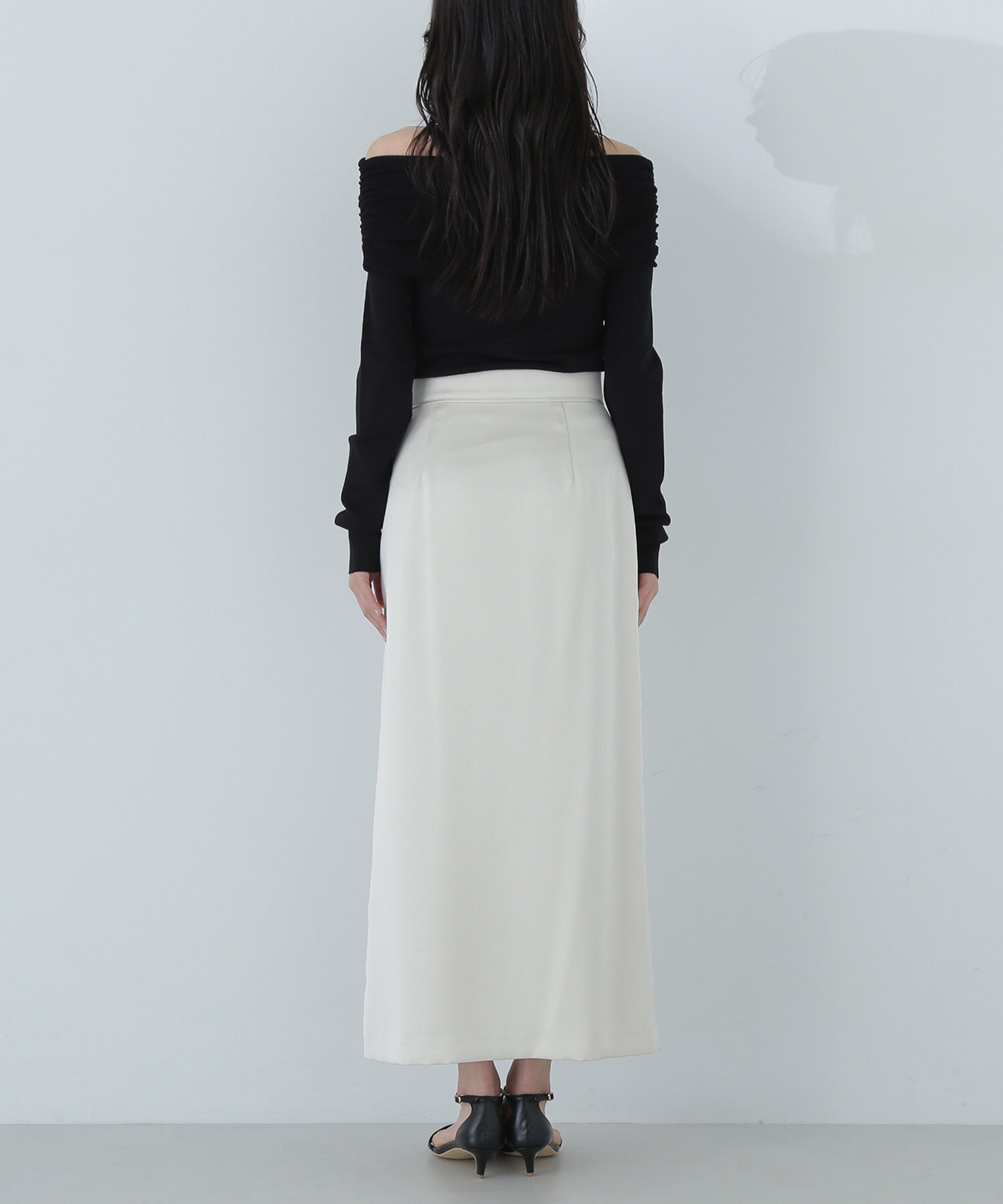  「フロントボタンナロースカート」|スカート|