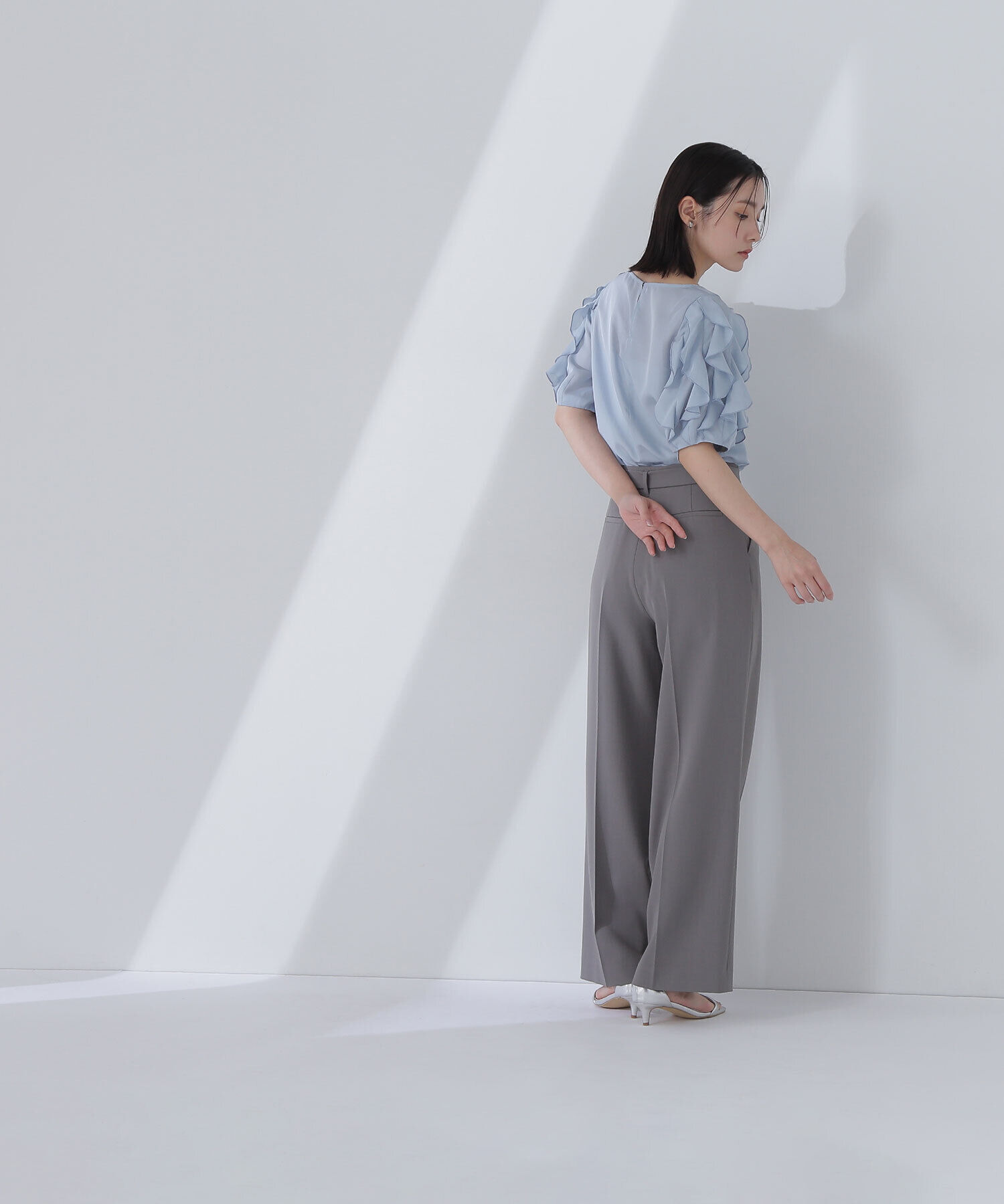  「スクエアバックルベルテッドパンツ」|その他|