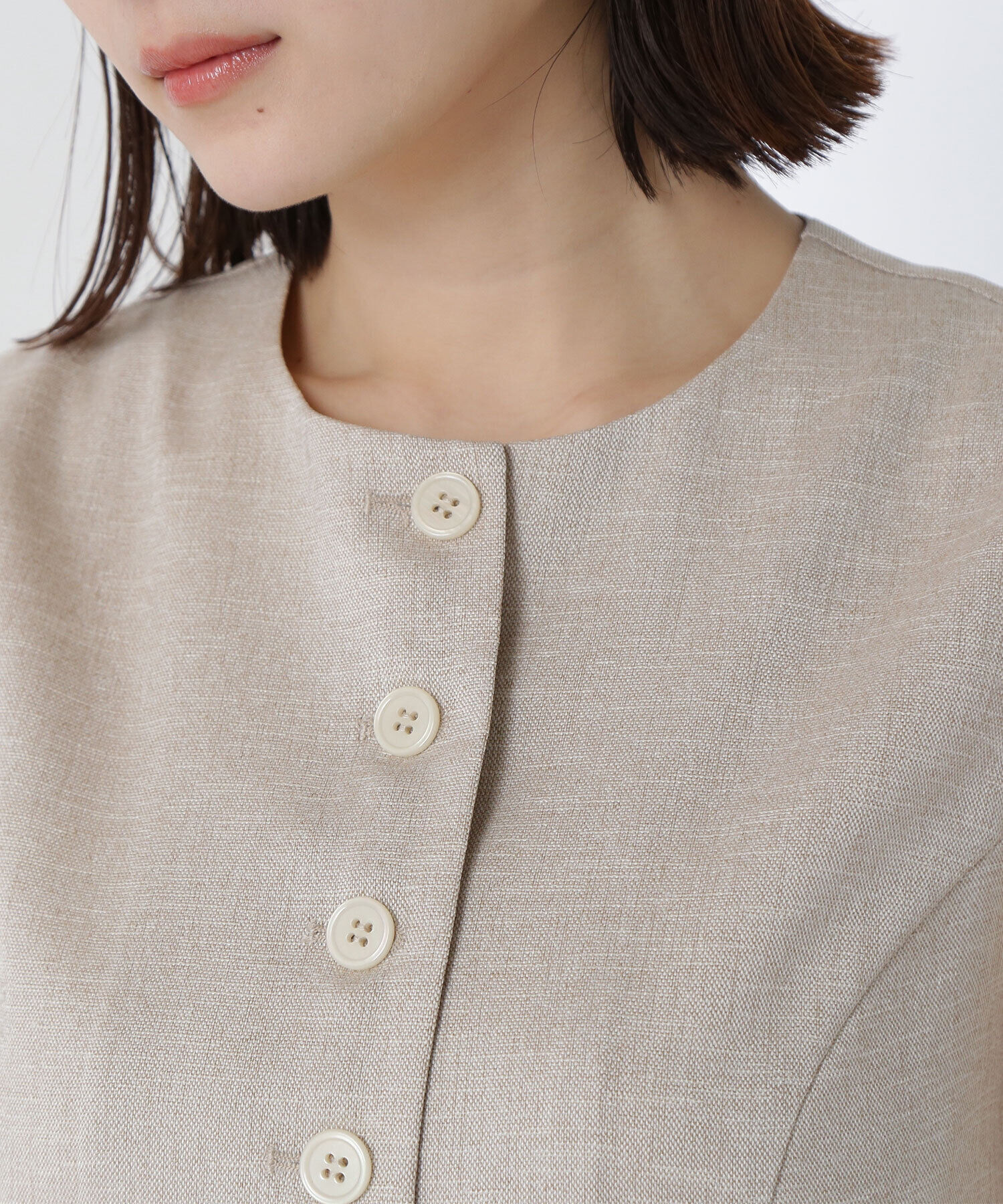  「リネンライクジレ」|ブルゾン・スタジャン|