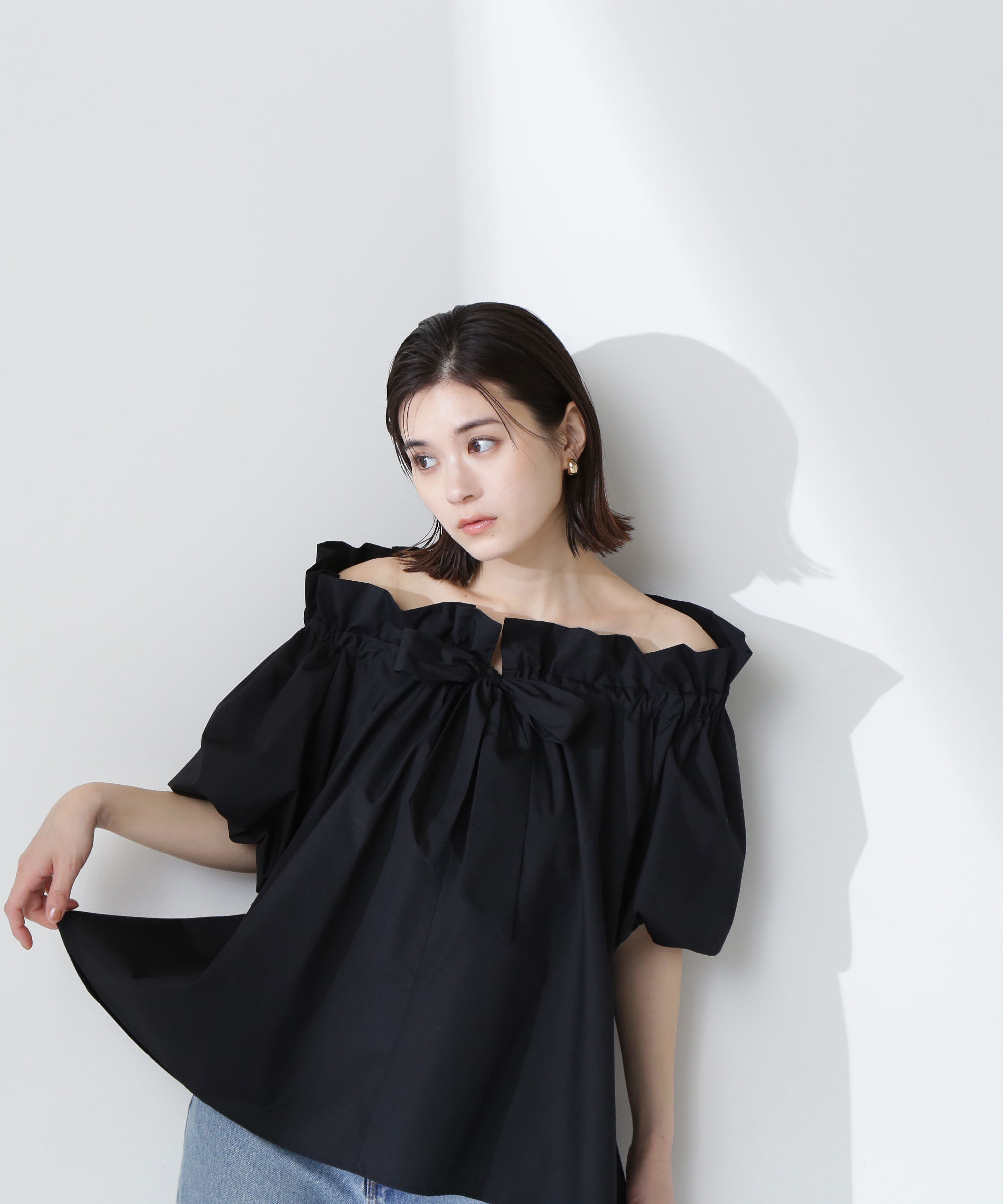  「2wayリボンボウブラウス」|シャツ・ブラウス|