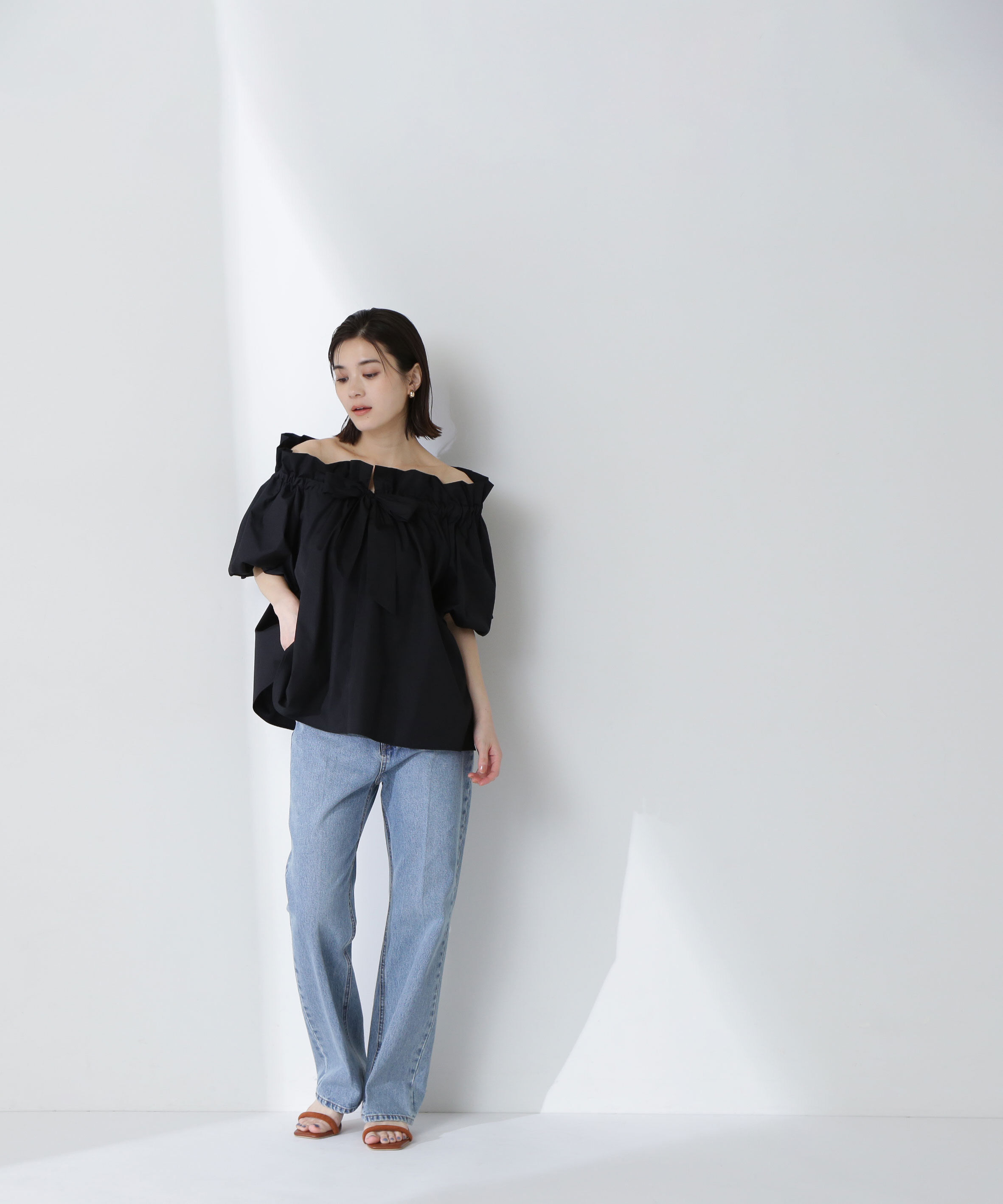  「2wayリボンボウブラウス」|シャツ・ブラウス|