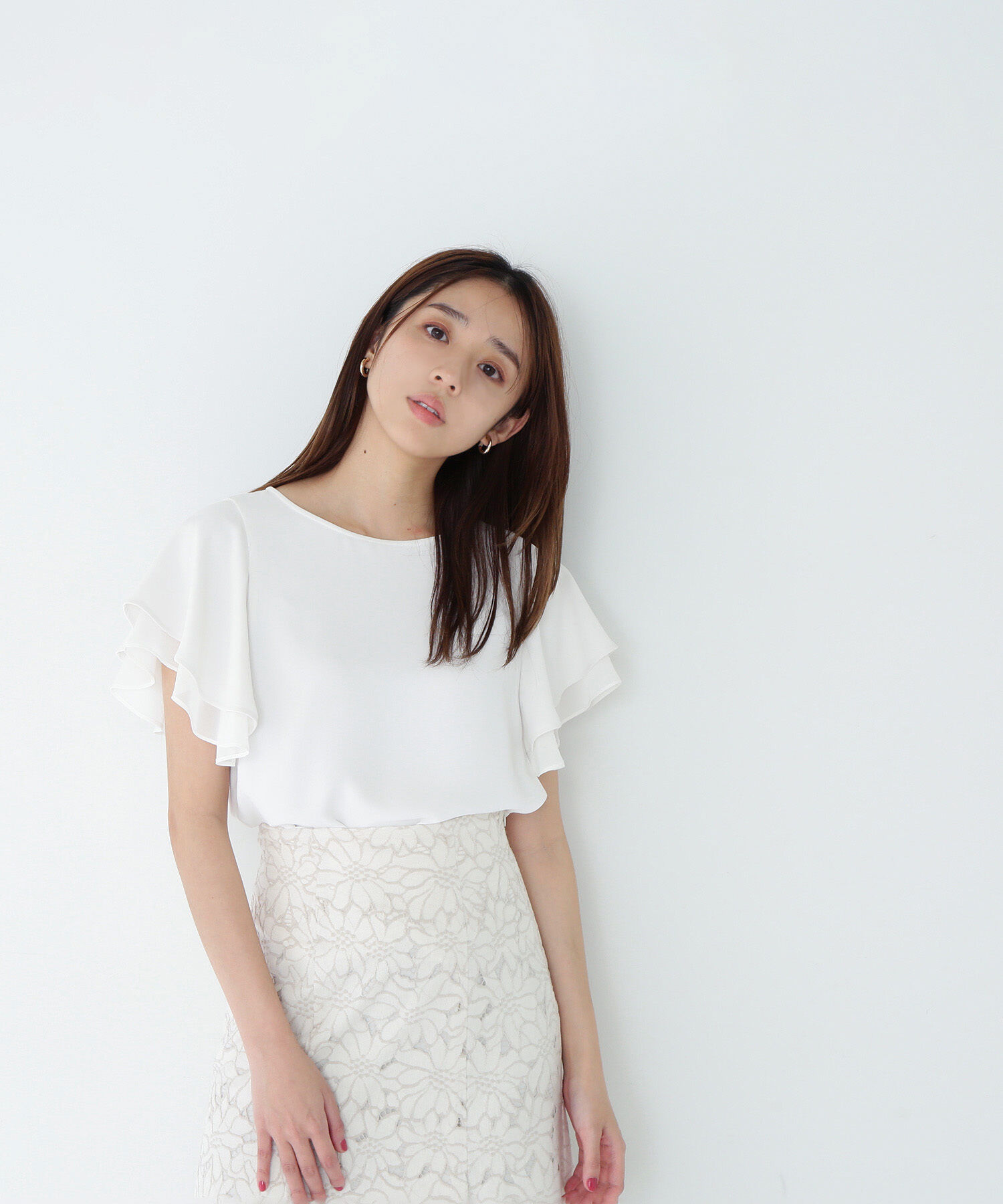  「シアーレイヤードフレアブラウス」|シャツ・ブラウス|