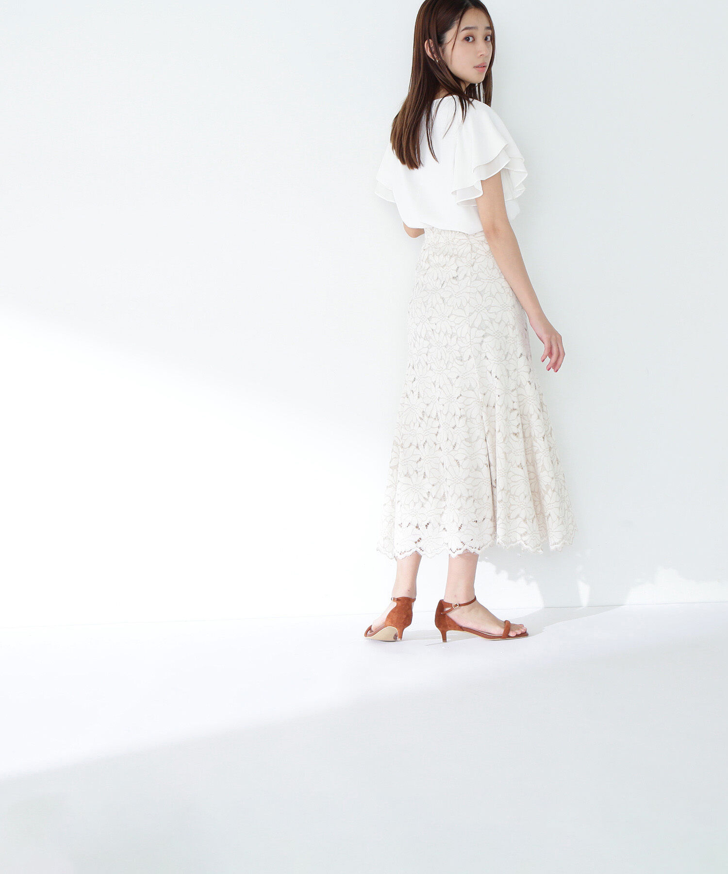  「シアーレイヤードフレアブラウス」|シャツ・ブラウス|