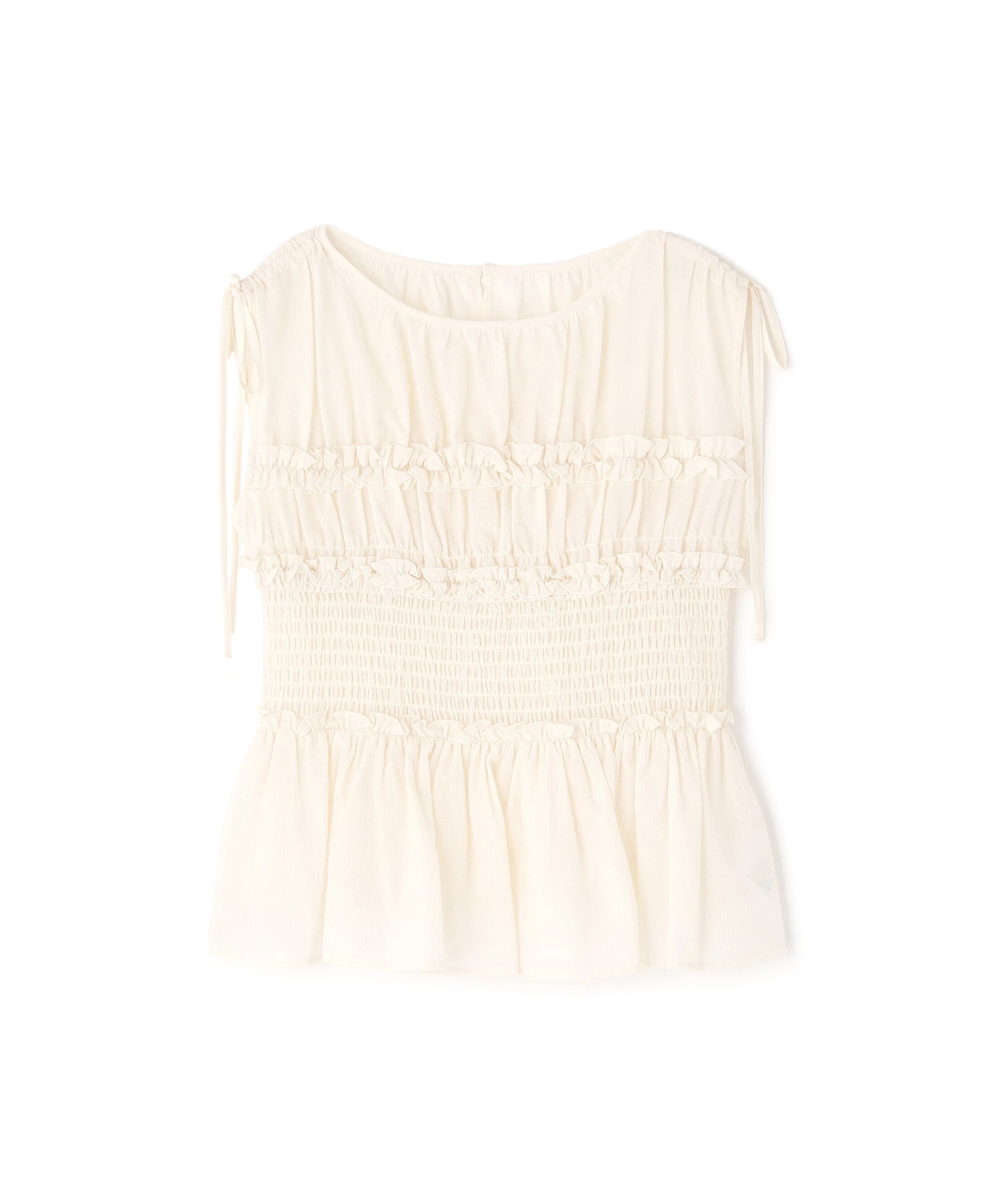  「シャーリングペプラムブラウス」|シャツ・ブラウス|