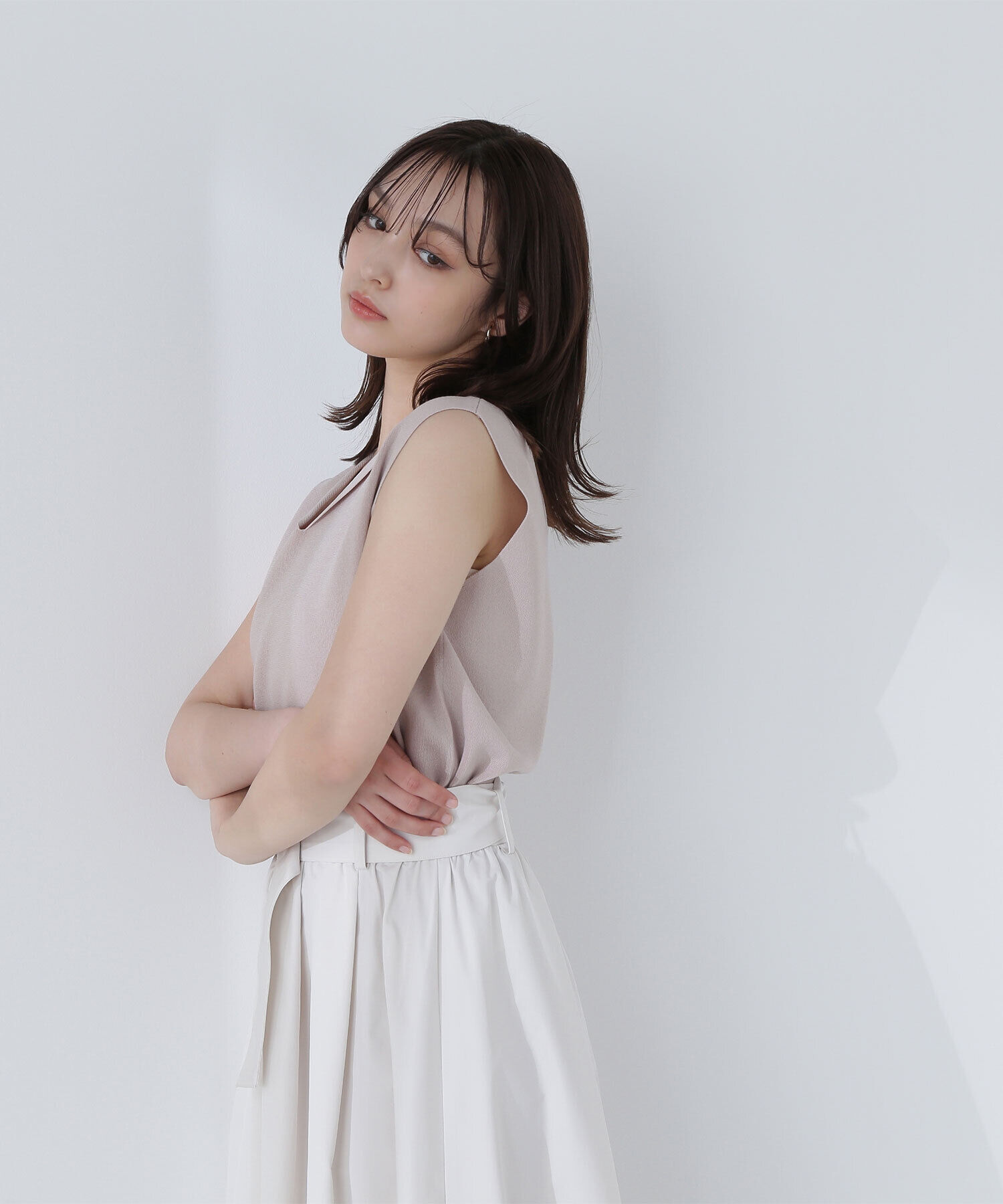  「オープンカラーニット」|ニット・セーター|