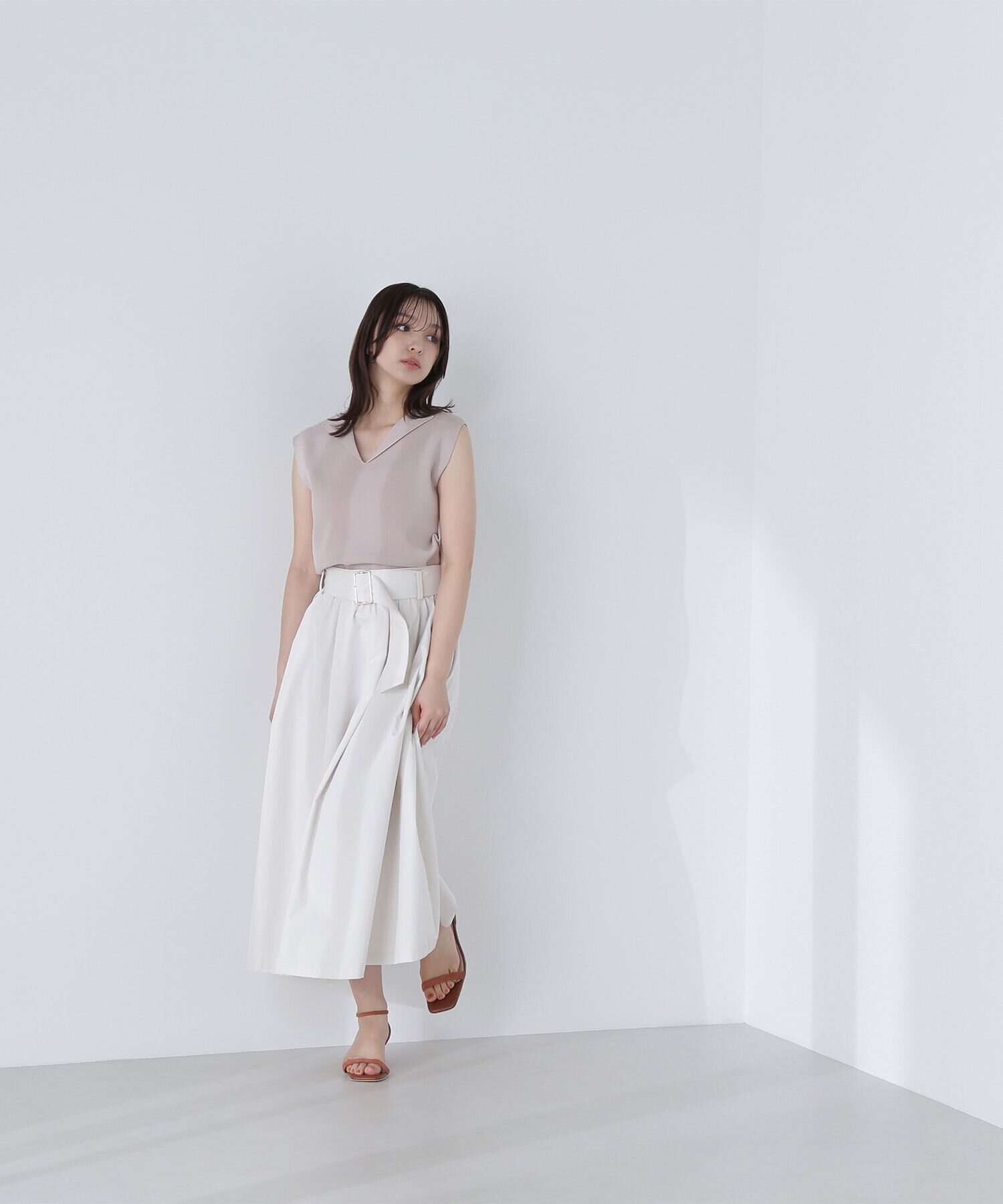  「オープンカラーニット」|ニット・セーター|