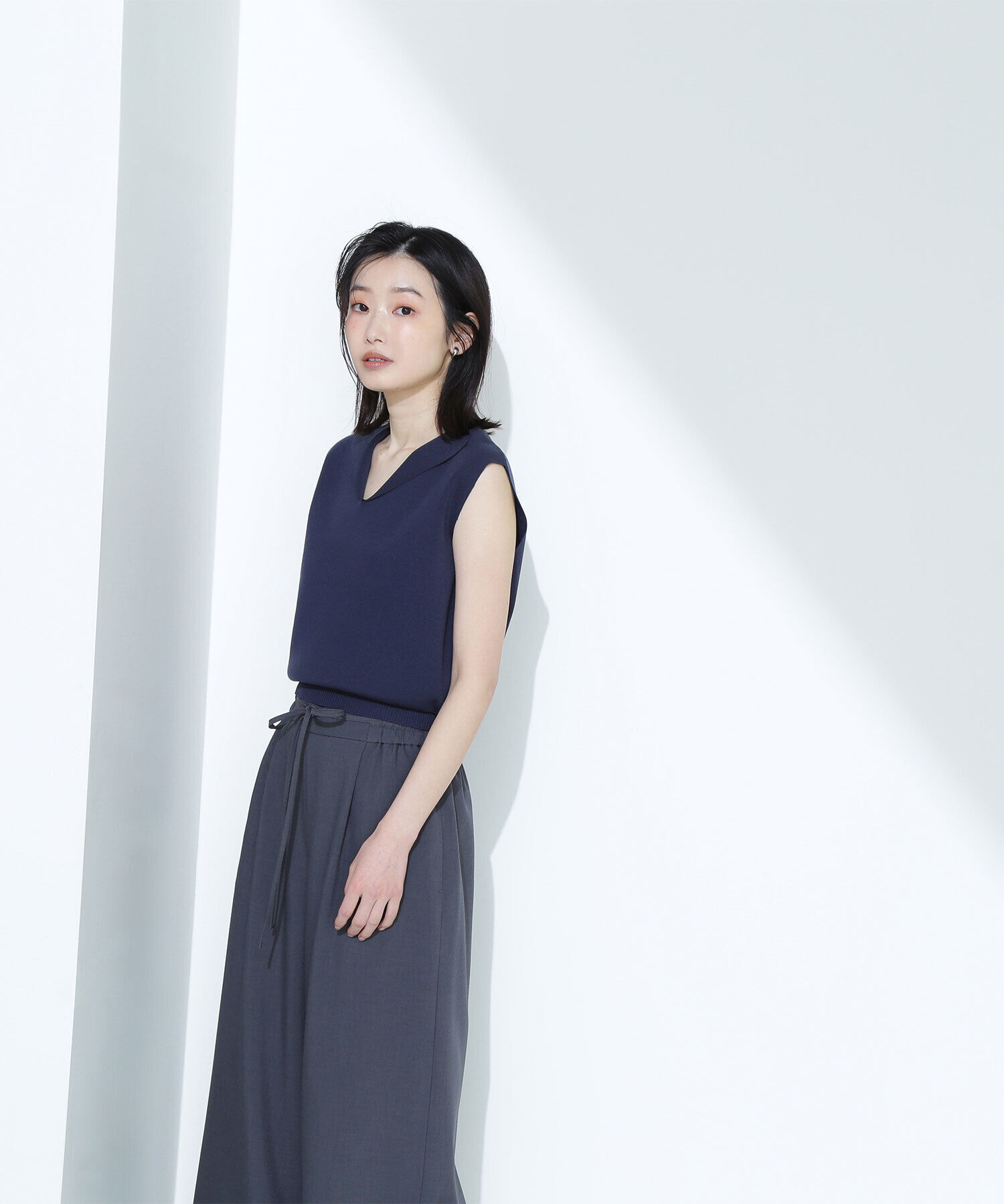  「オープンカラーニット」|ニット・セーター|