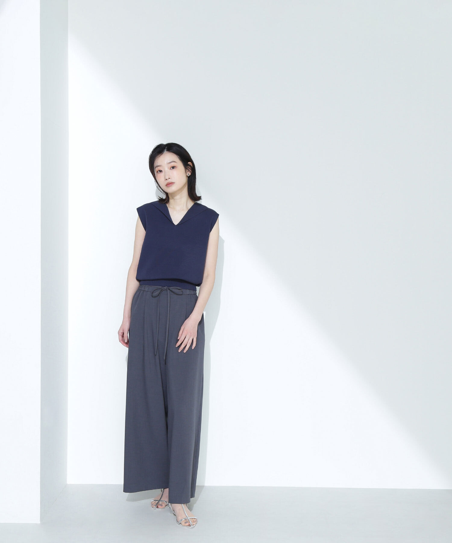  「オープンカラーニット」|ニット・セーター|