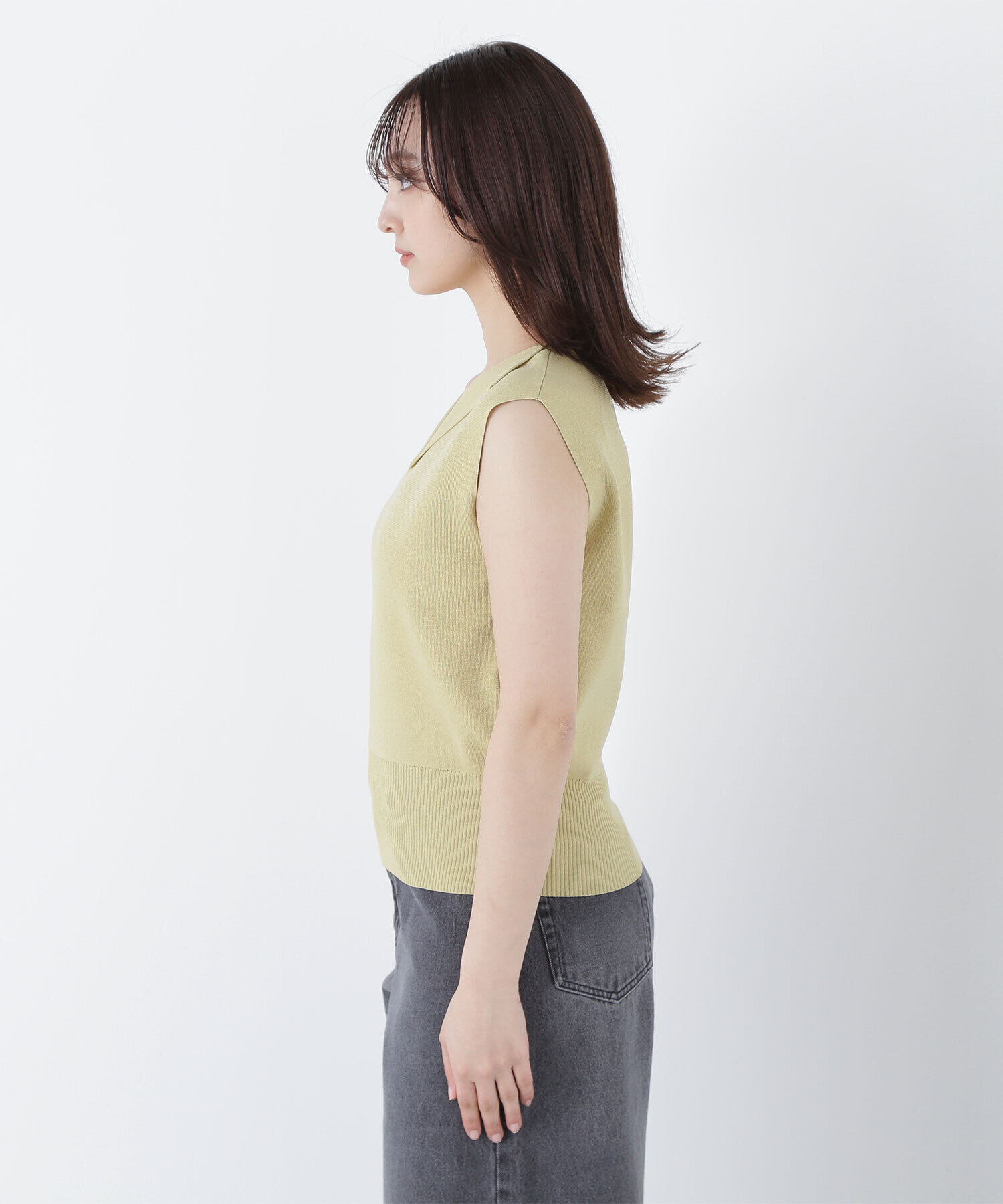  「オープンカラーニット」|ニット・セーター|