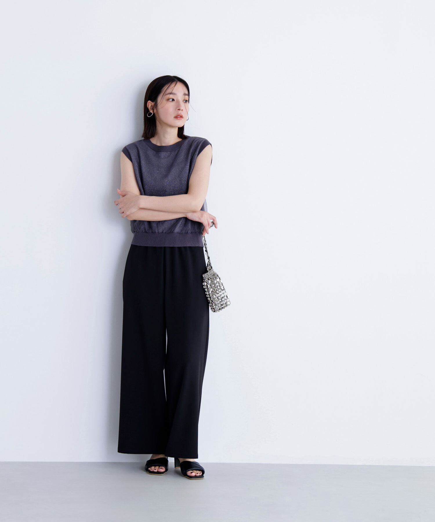  「チュールレイヤードニット」|ニット・セーター|