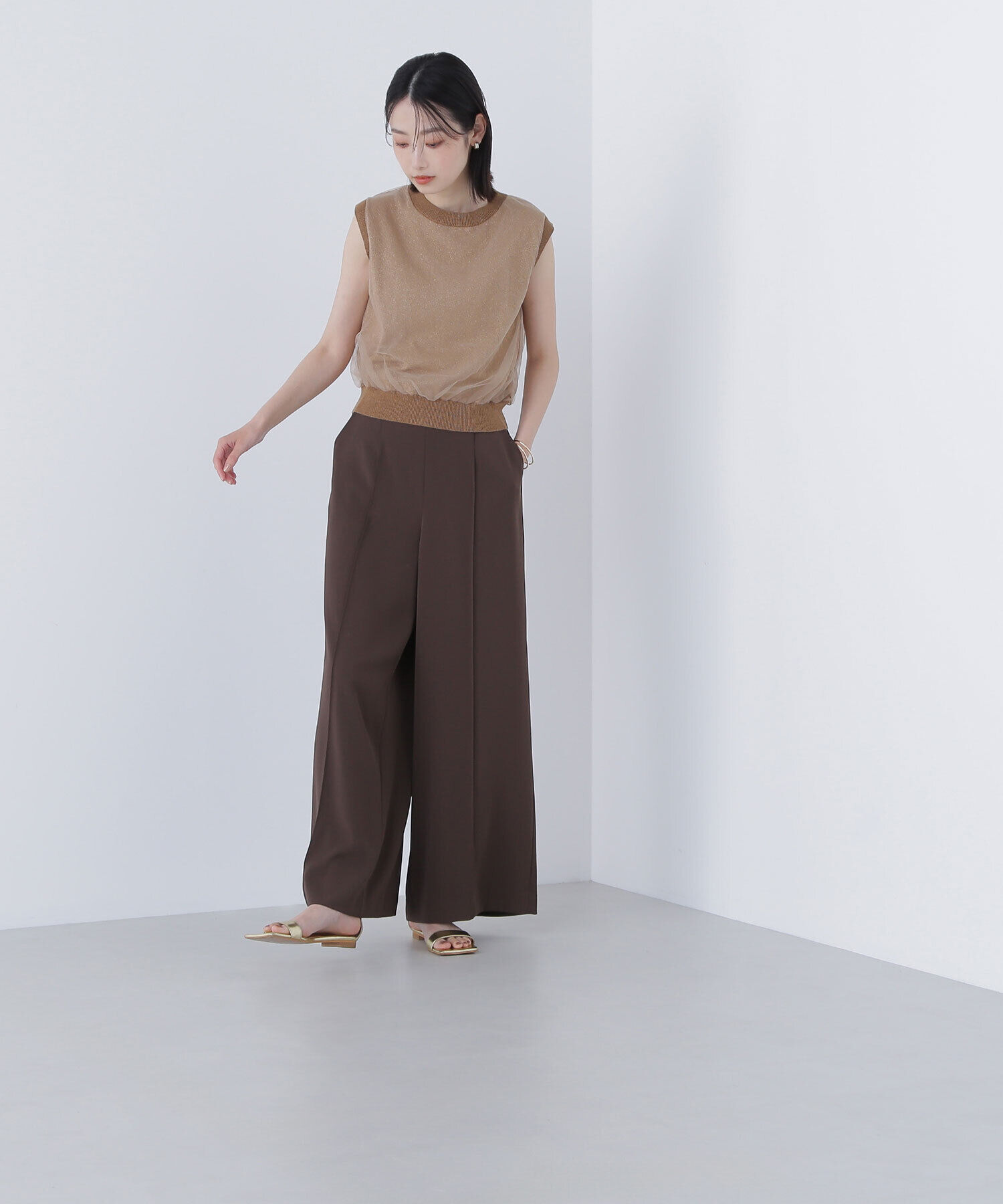  「チュールレイヤードニット」|ニット・セーター|