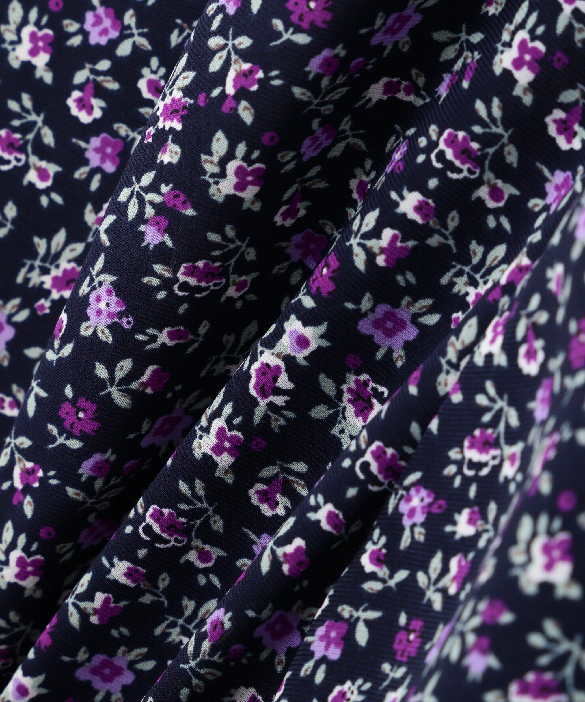  「ウエストタック花柄ブラウス」|シャツ・ブラウス|