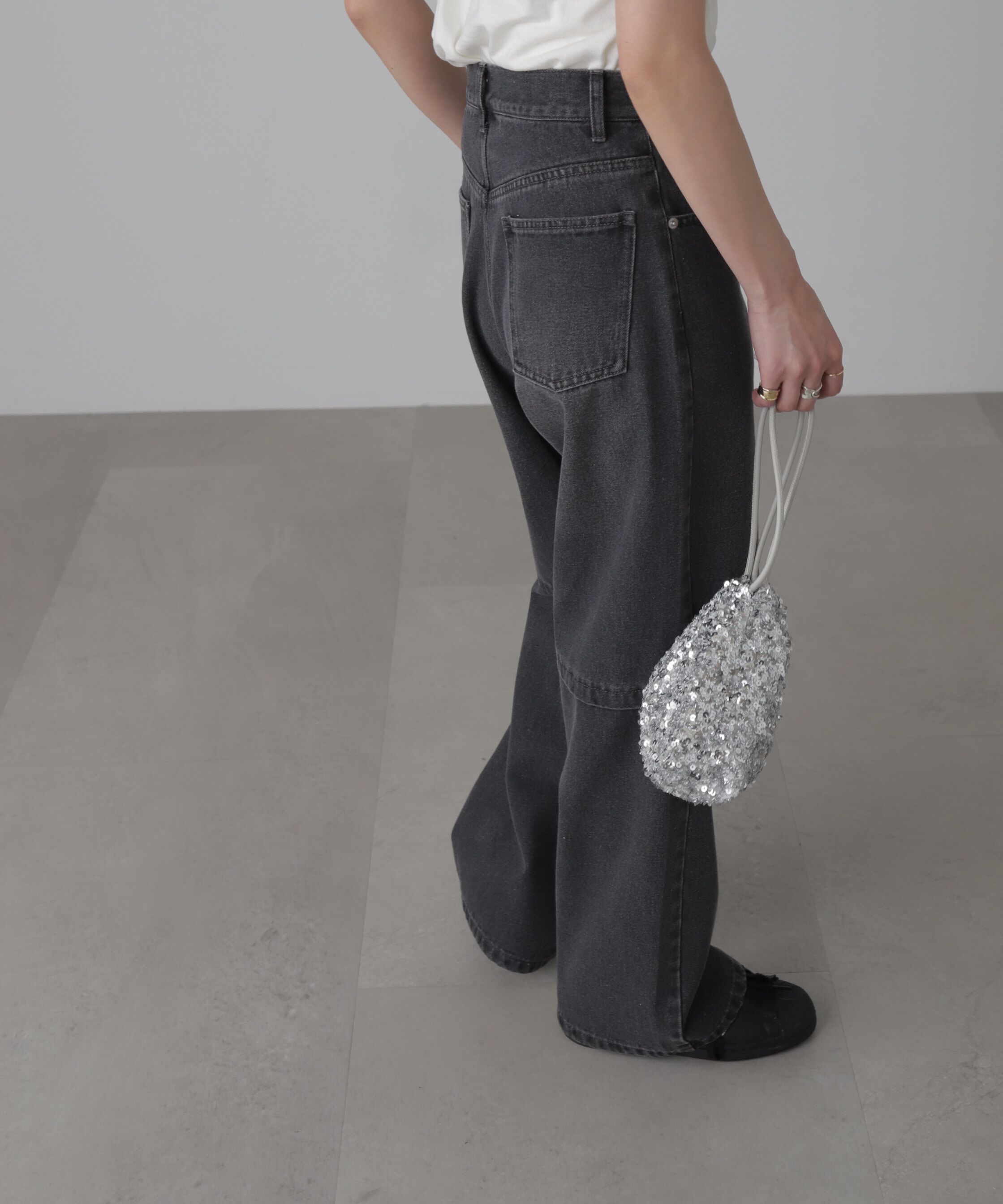  「[低身長サイズ/Sシリーズ]ニーオープンストレートデニムパンツ」|その他|