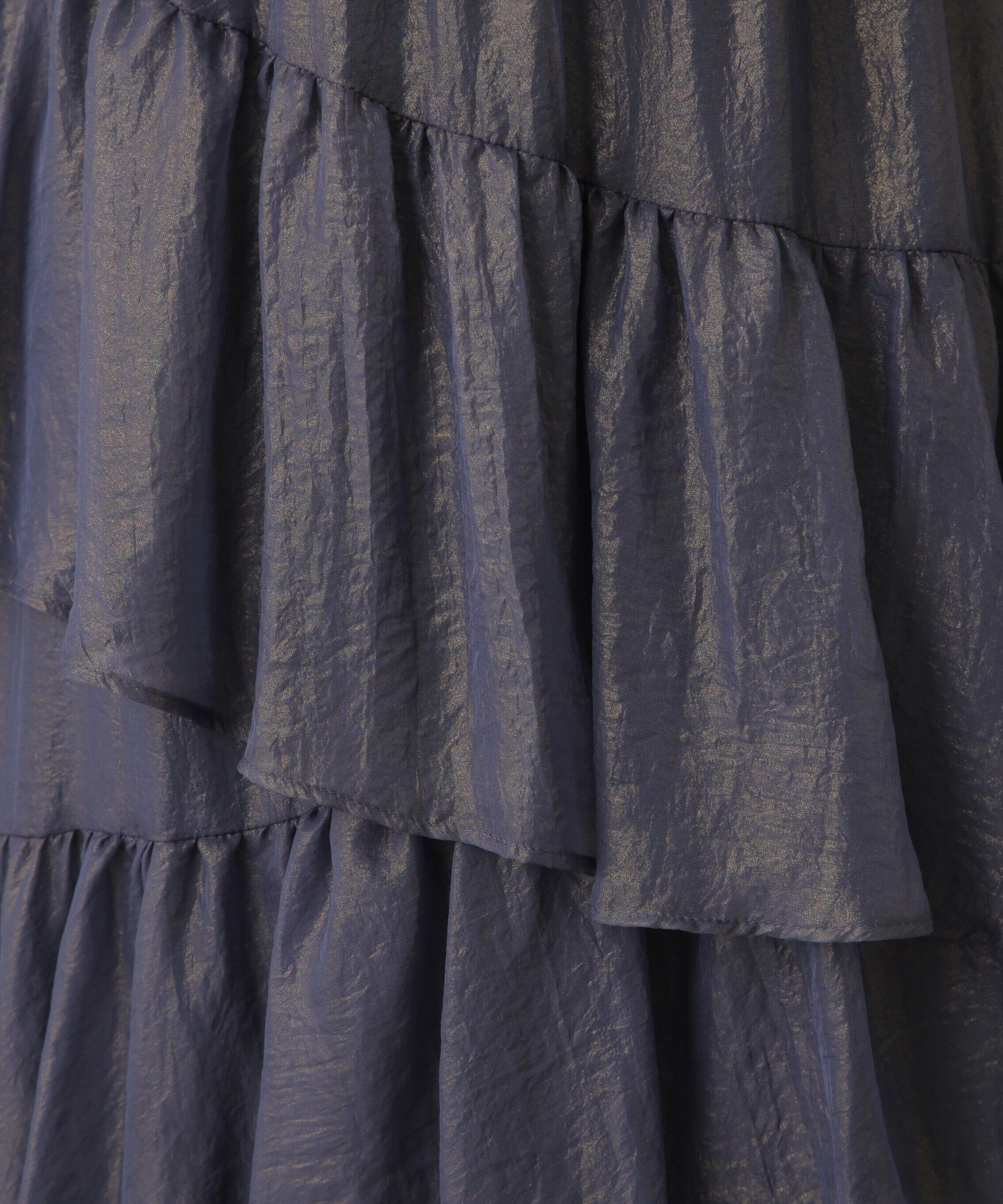  「シャイニーランダムティアードスカート」|スカート|