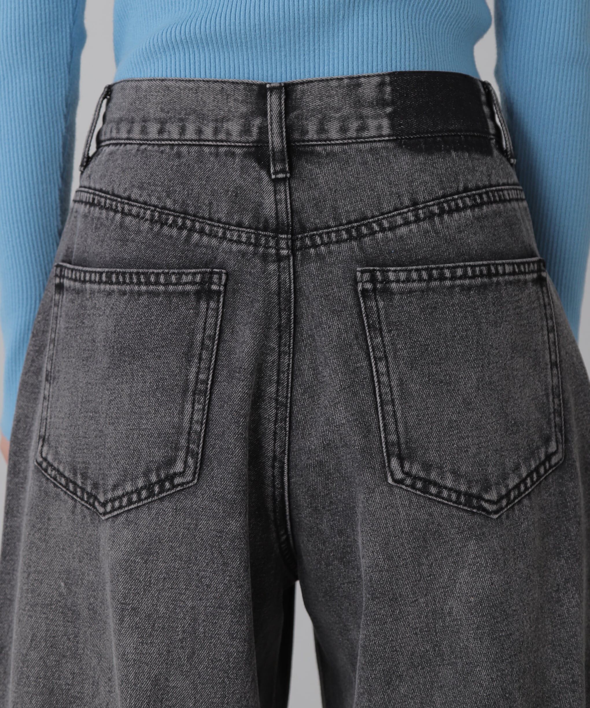  「裾ボタン2wayバギーデニムパンツ」|その他|