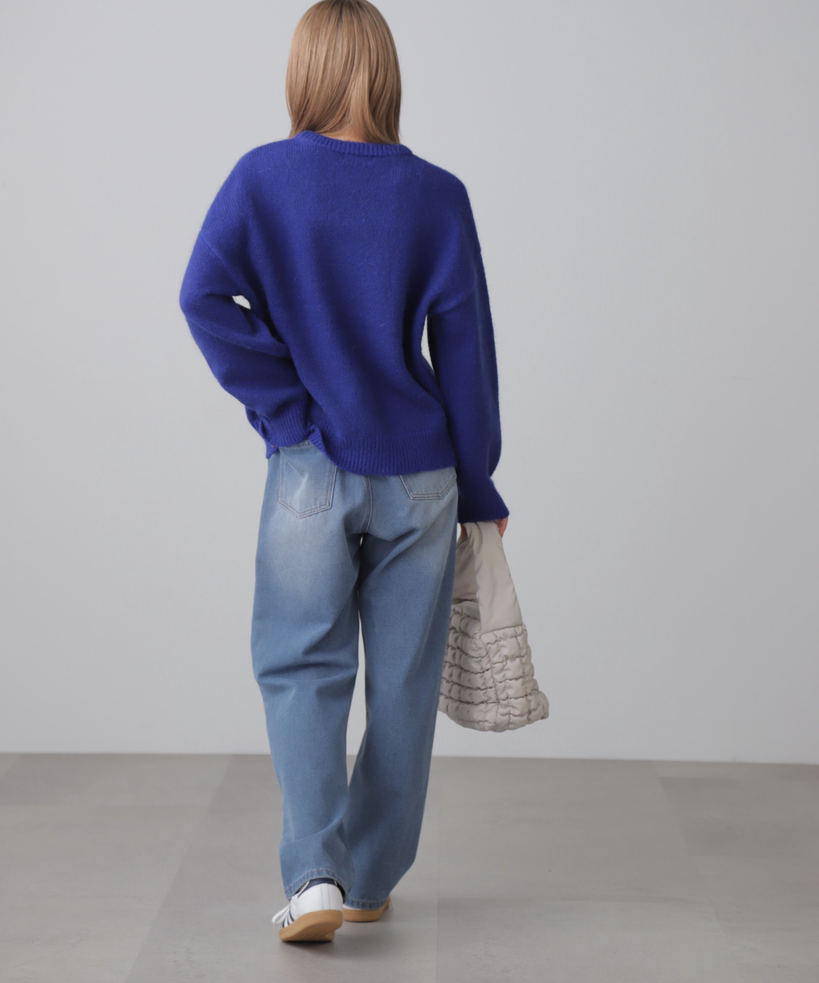  「オーバーサイズチュニック丈ニット」|ニット・セーター|