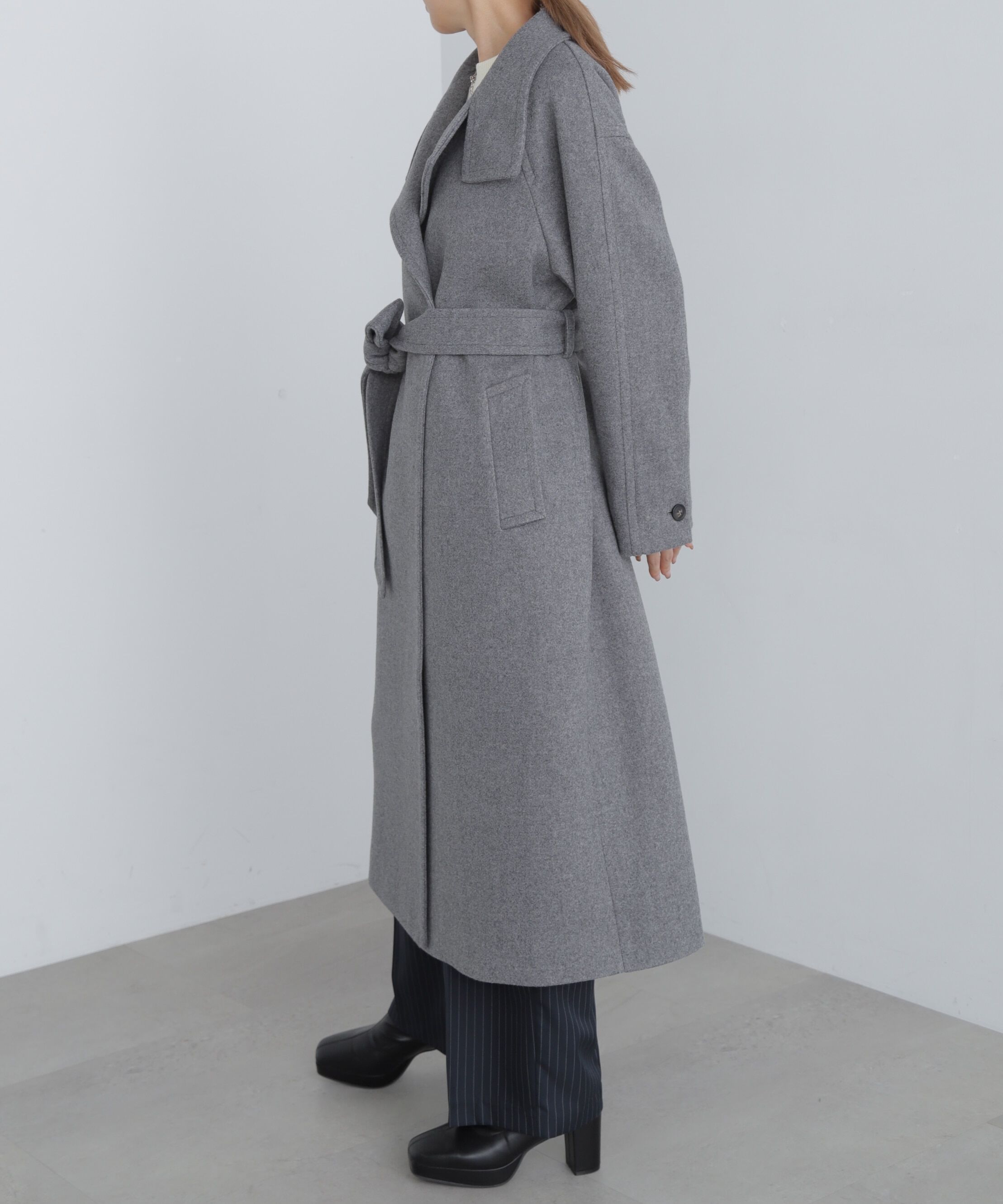  「スタンドカラーロングコート」|その他|