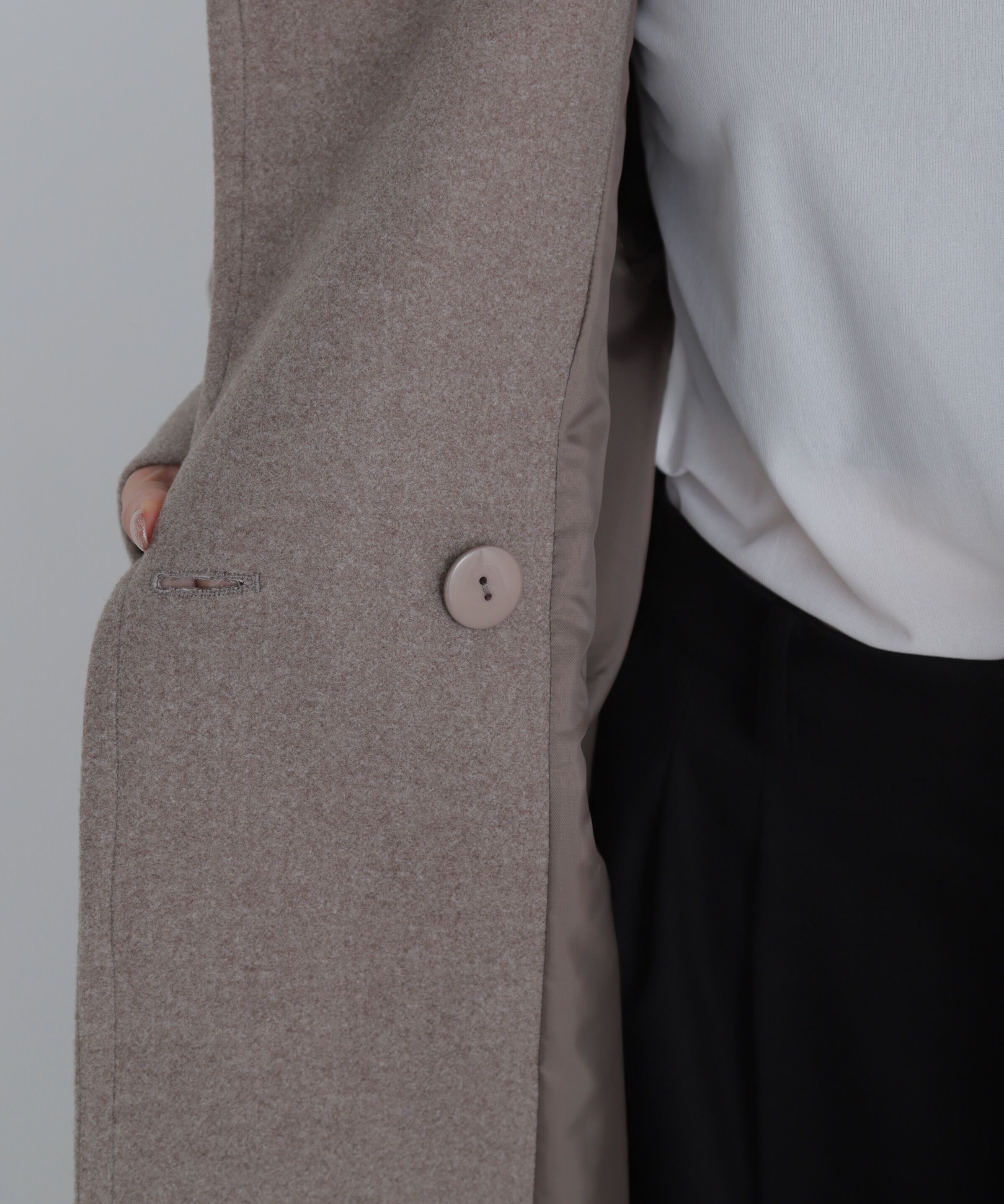  「スタンドカラーロングコート」|その他|