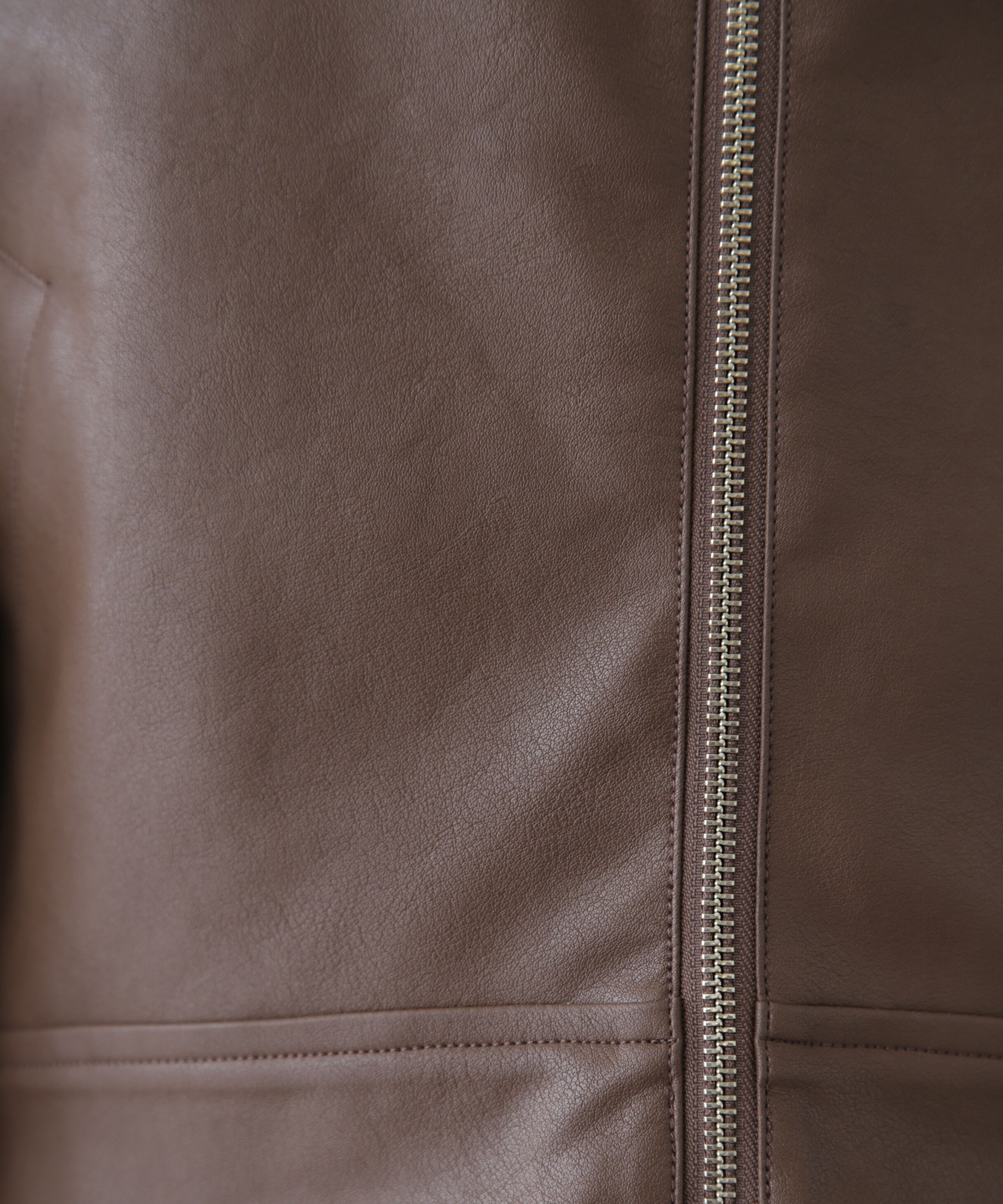  「合皮ジップアップブルゾン」|ブルゾン・スタジャン|