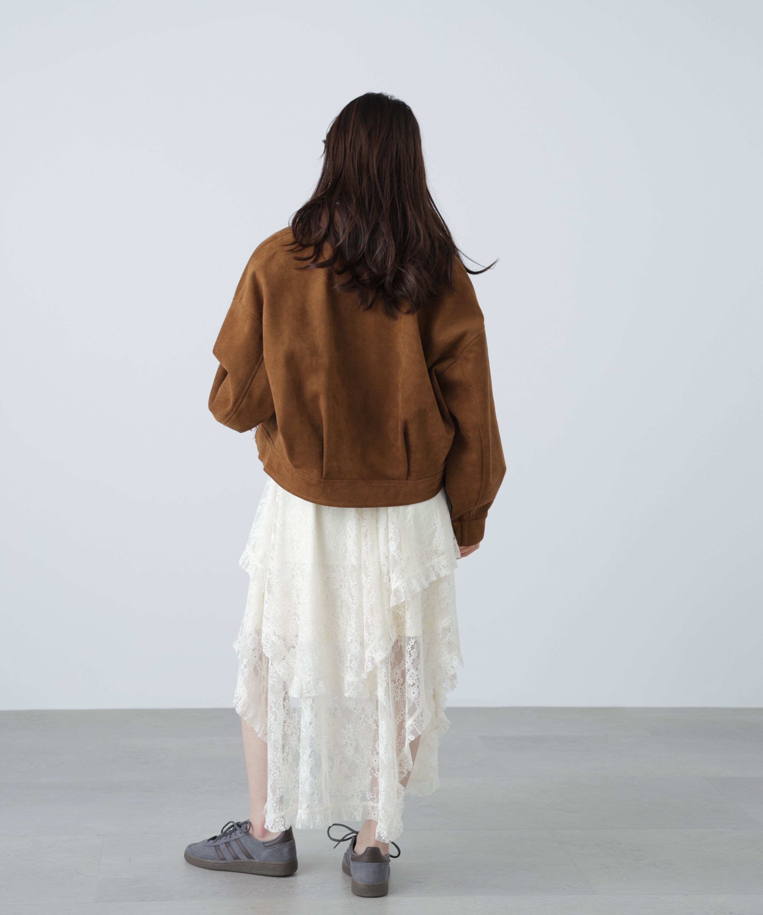  「合皮ジップアップブルゾン」|ブルゾン・スタジャン|