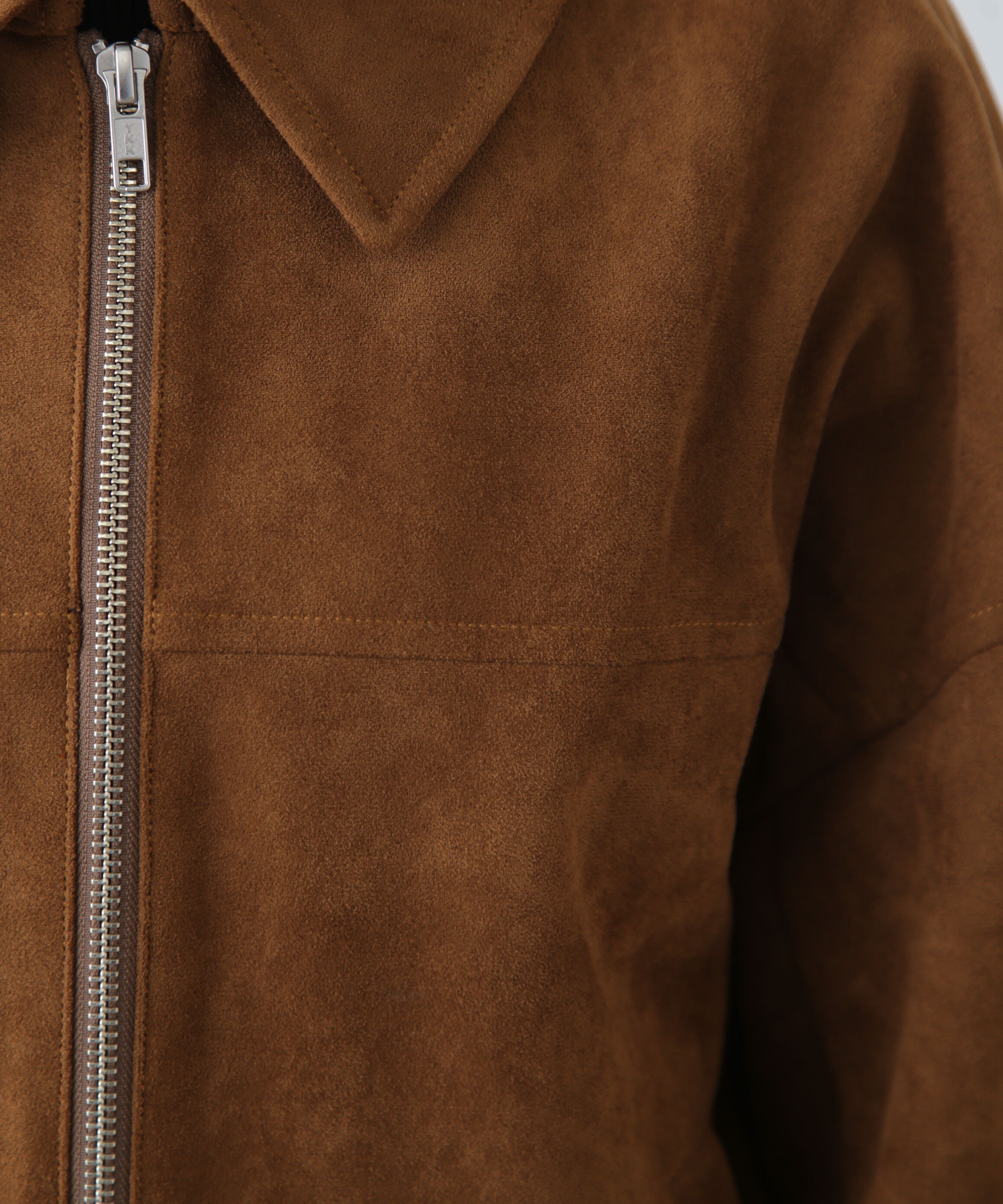  「合皮ジップアップブルゾン」|ブルゾン・スタジャン|