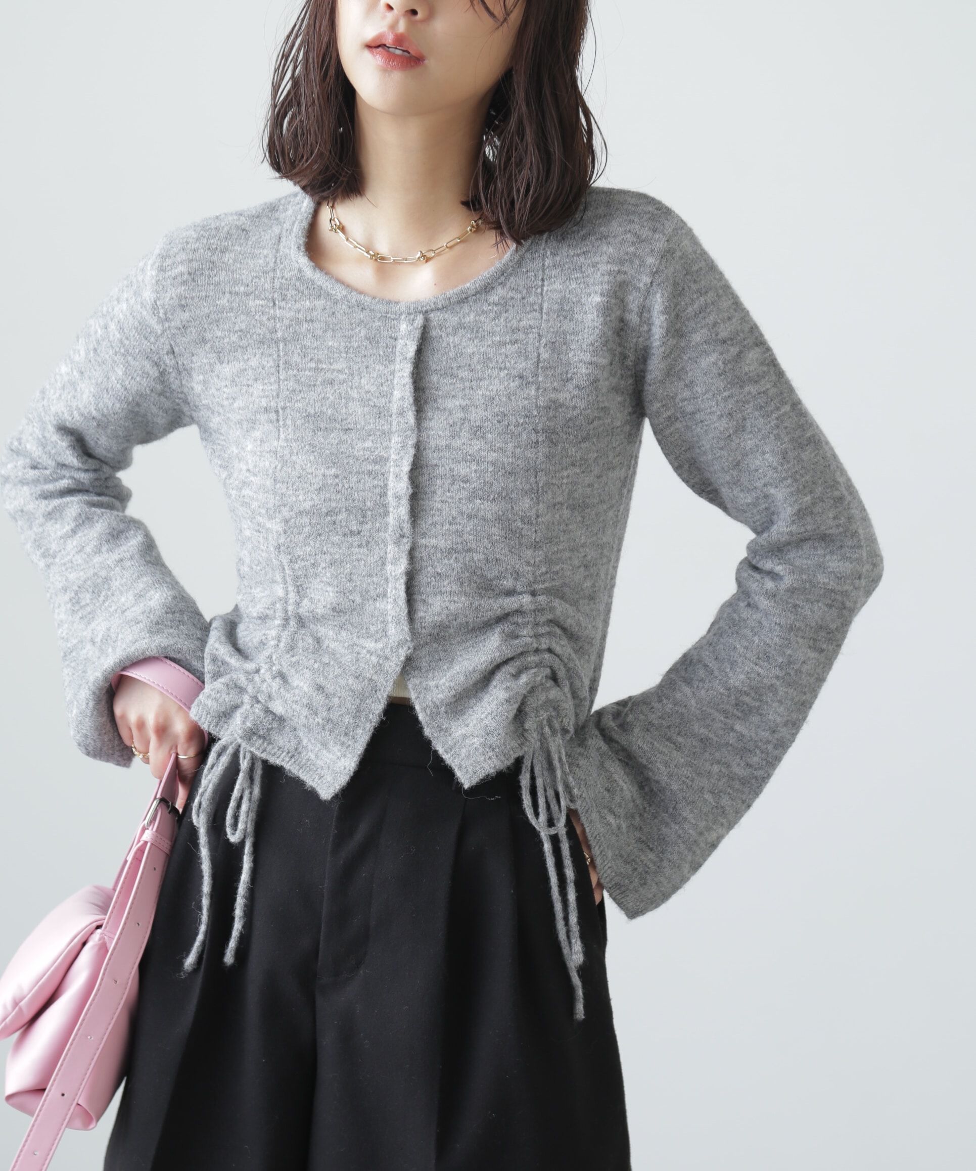  「ドロストクルーネックニット」|ニット・セーター|