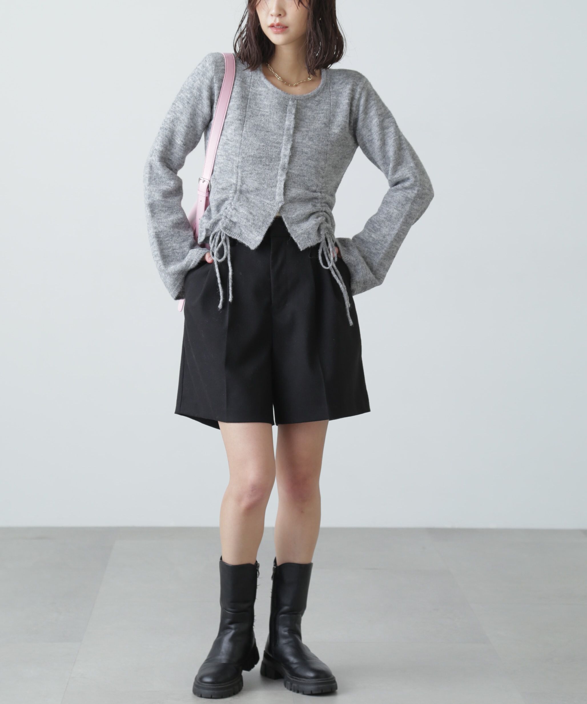  「ドロストクルーネックニット」|ニット・セーター|