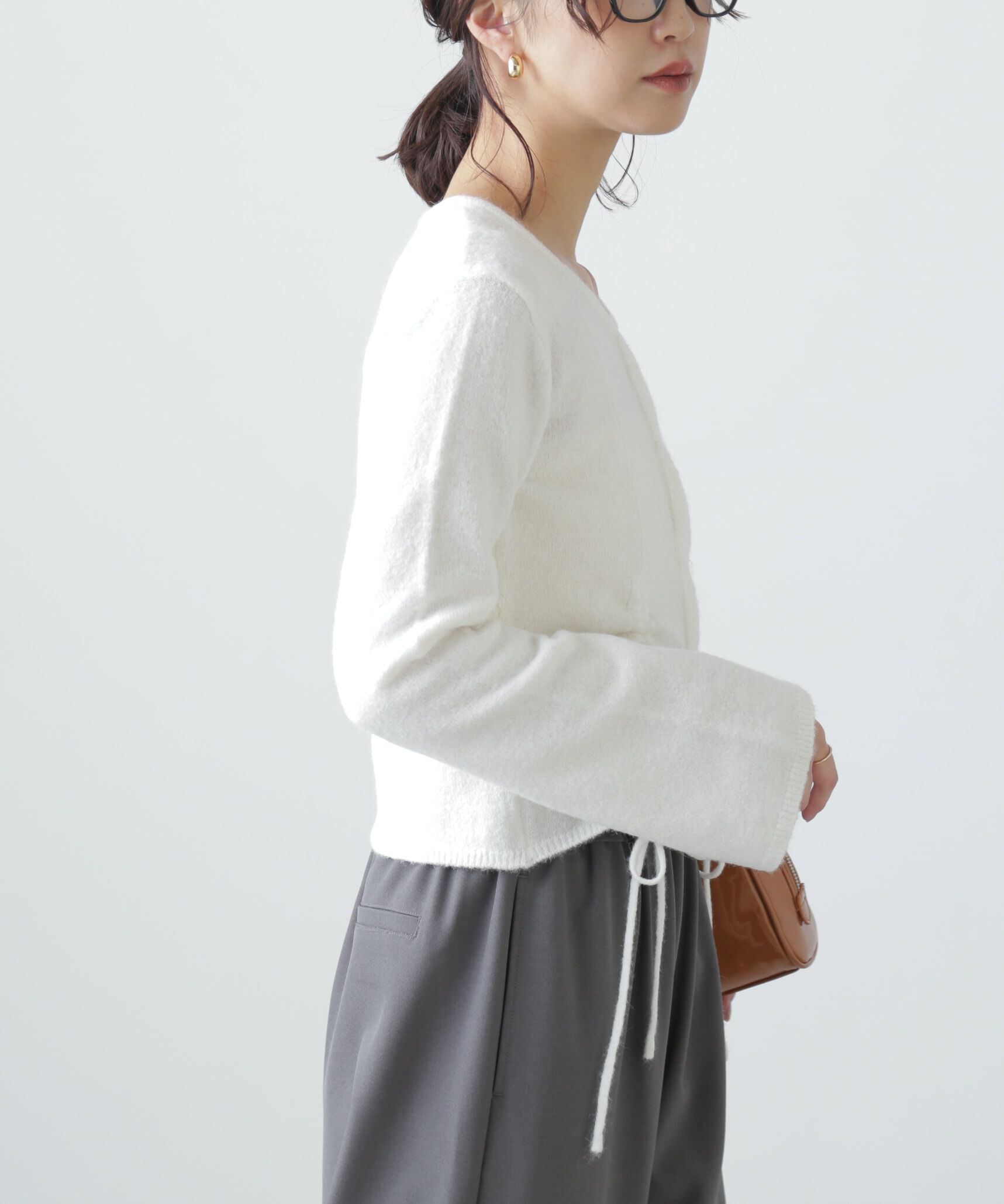  「ドロストクルーネックニット」|ニット・セーター|