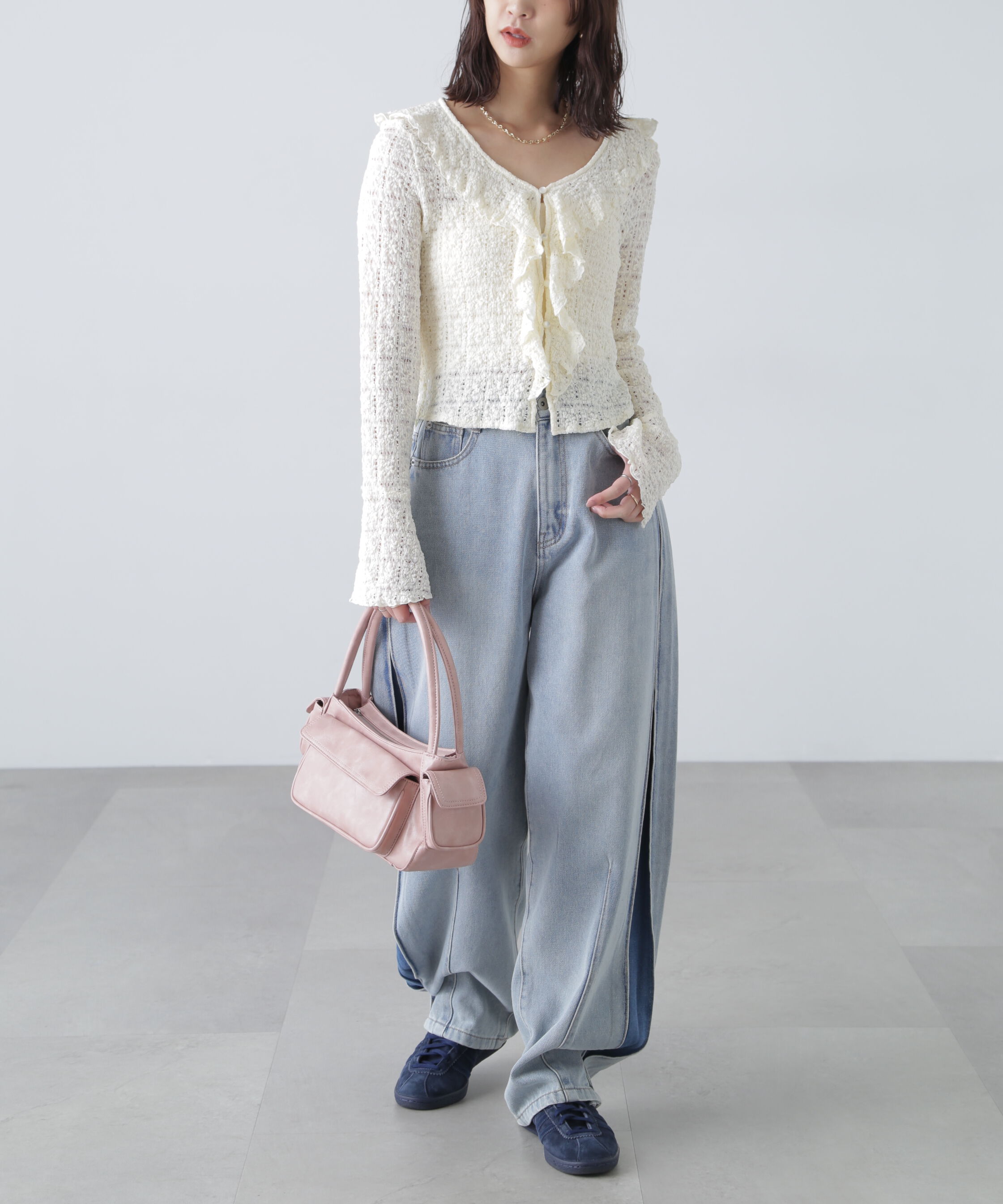  「[低身長サイズ/Sシリーズ]サイドタックカーブデニムパンツ」|その他|