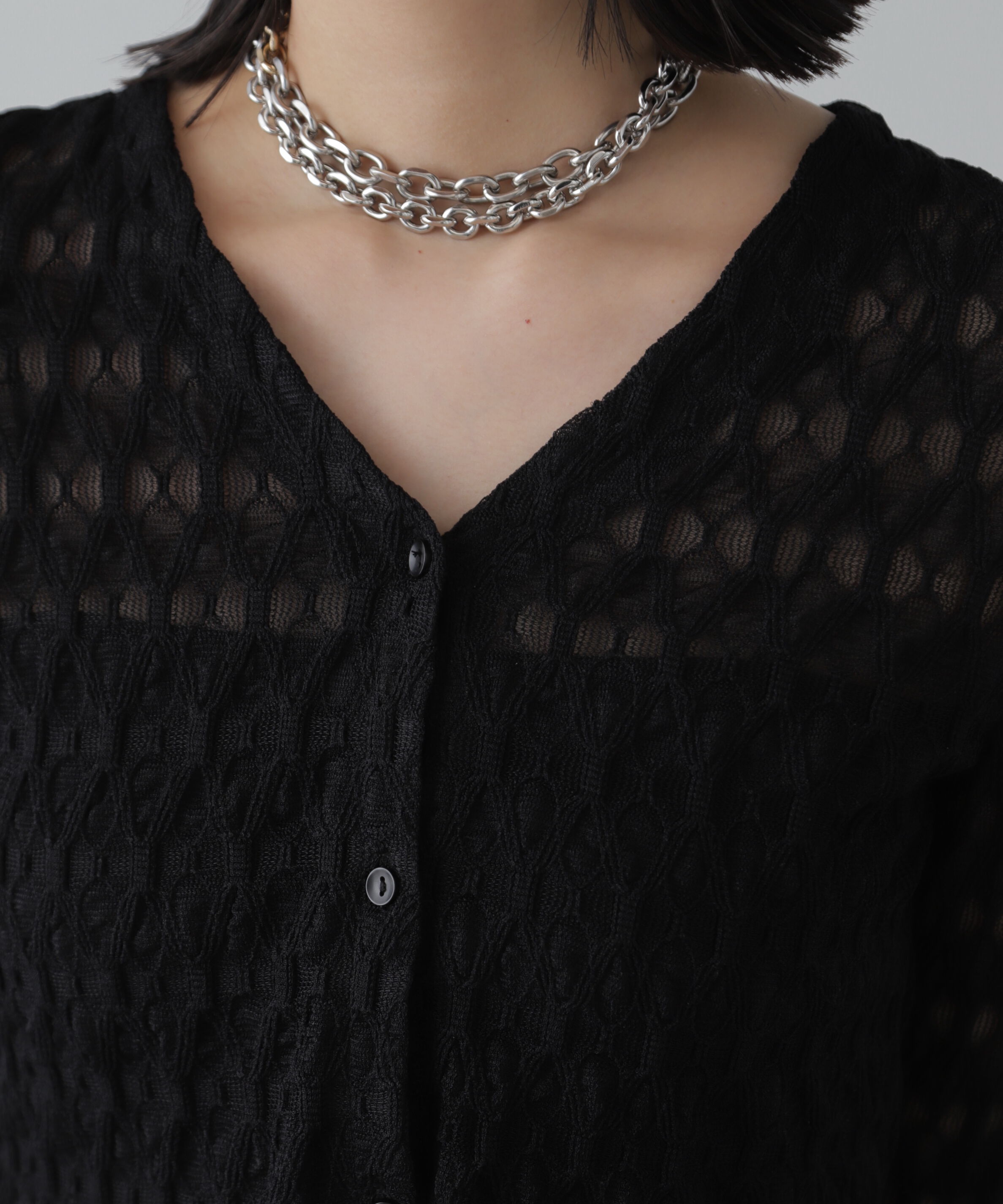  「シアーチュールカーディガン」|Tシャツ・カットソー|