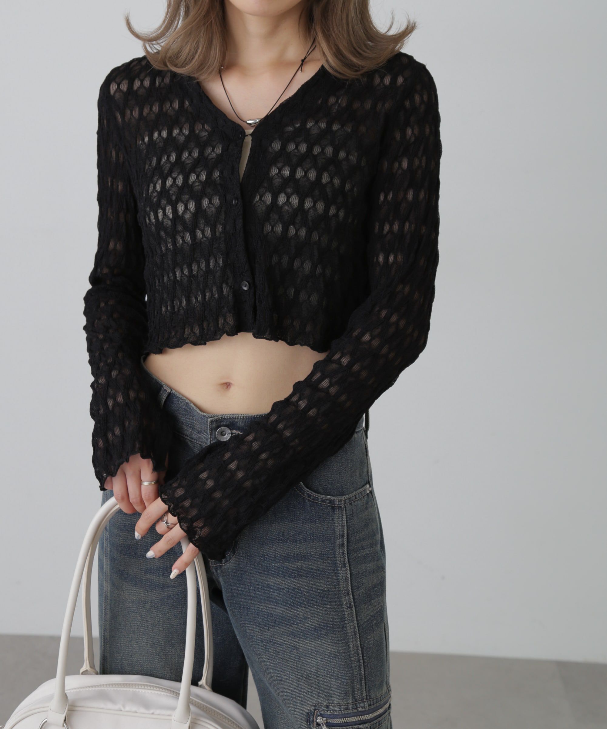  「シアーチュールカーディガン」|Tシャツ・カットソー|