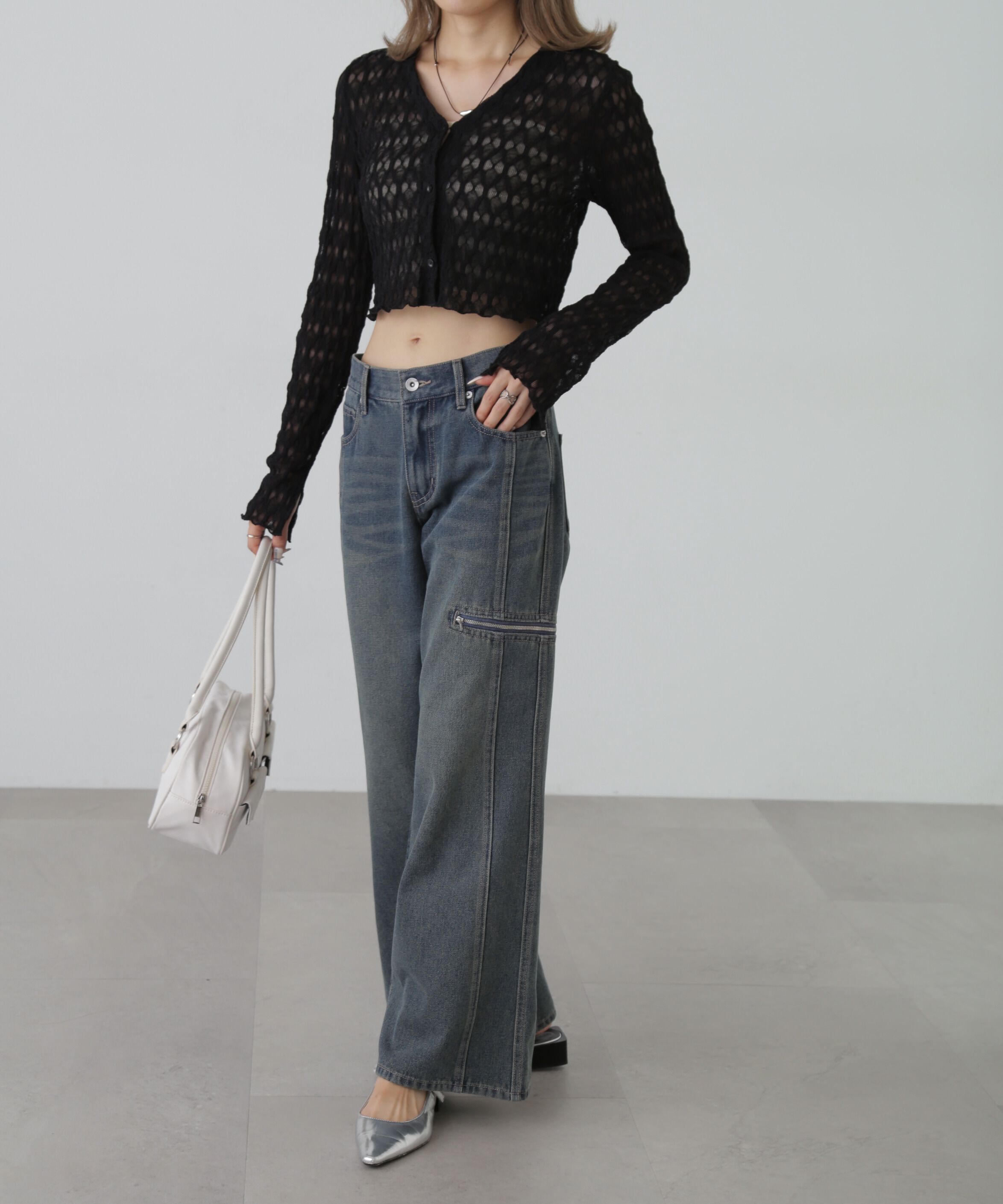  「シアーチュールカーディガン」|Tシャツ・カットソー|