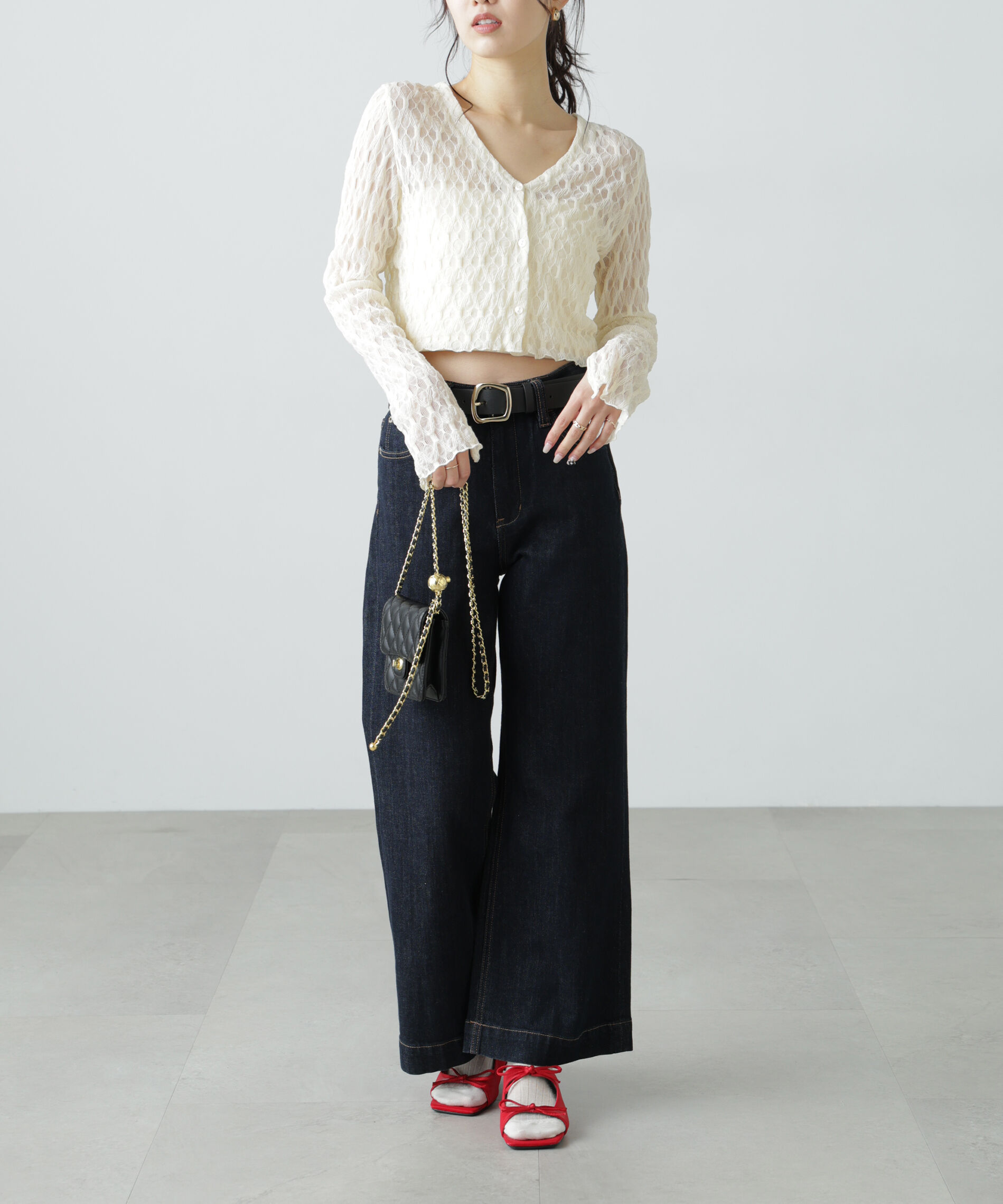  「シアーチュールカーディガン」|Tシャツ・カットソー|