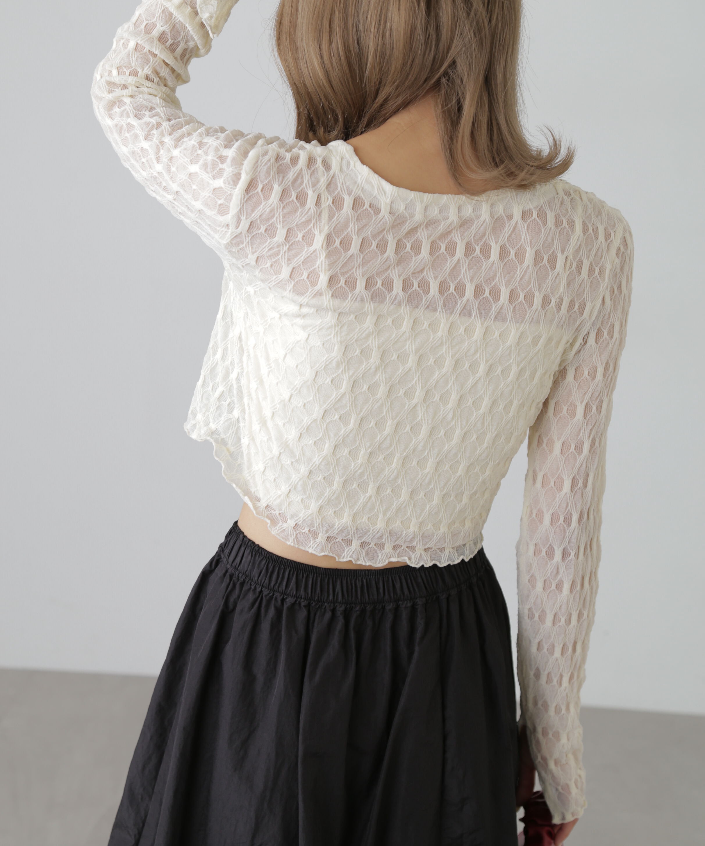  「シアーチュールカーディガン」|Tシャツ・カットソー|