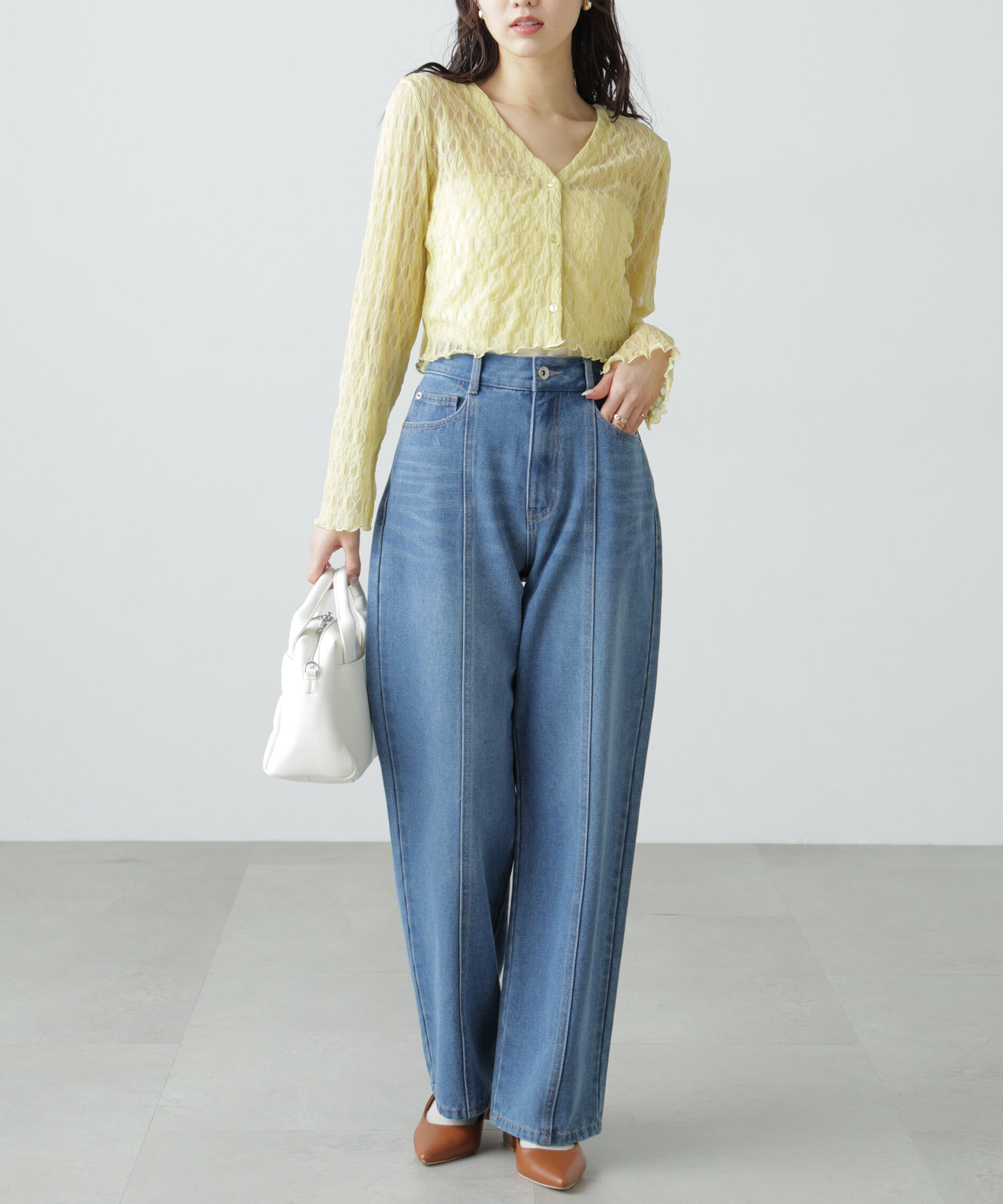  「シアーチュールカーディガン」|Tシャツ・カットソー|