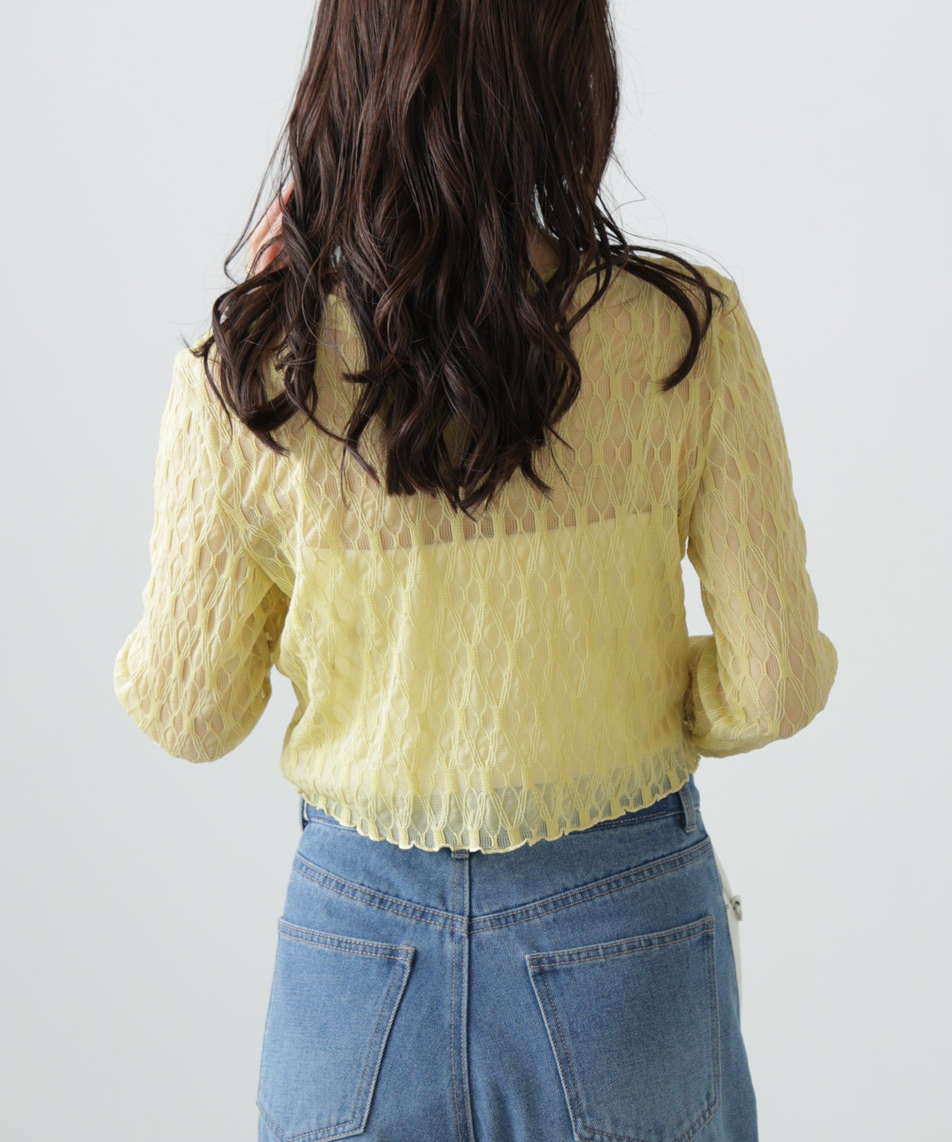  「シアーチュールカーディガン」|Tシャツ・カットソー|