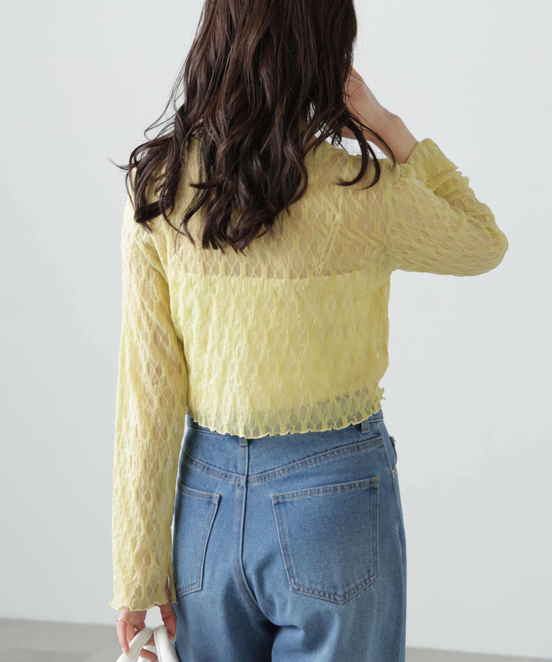  「シアーチュールカーディガン」|Tシャツ・カットソー|