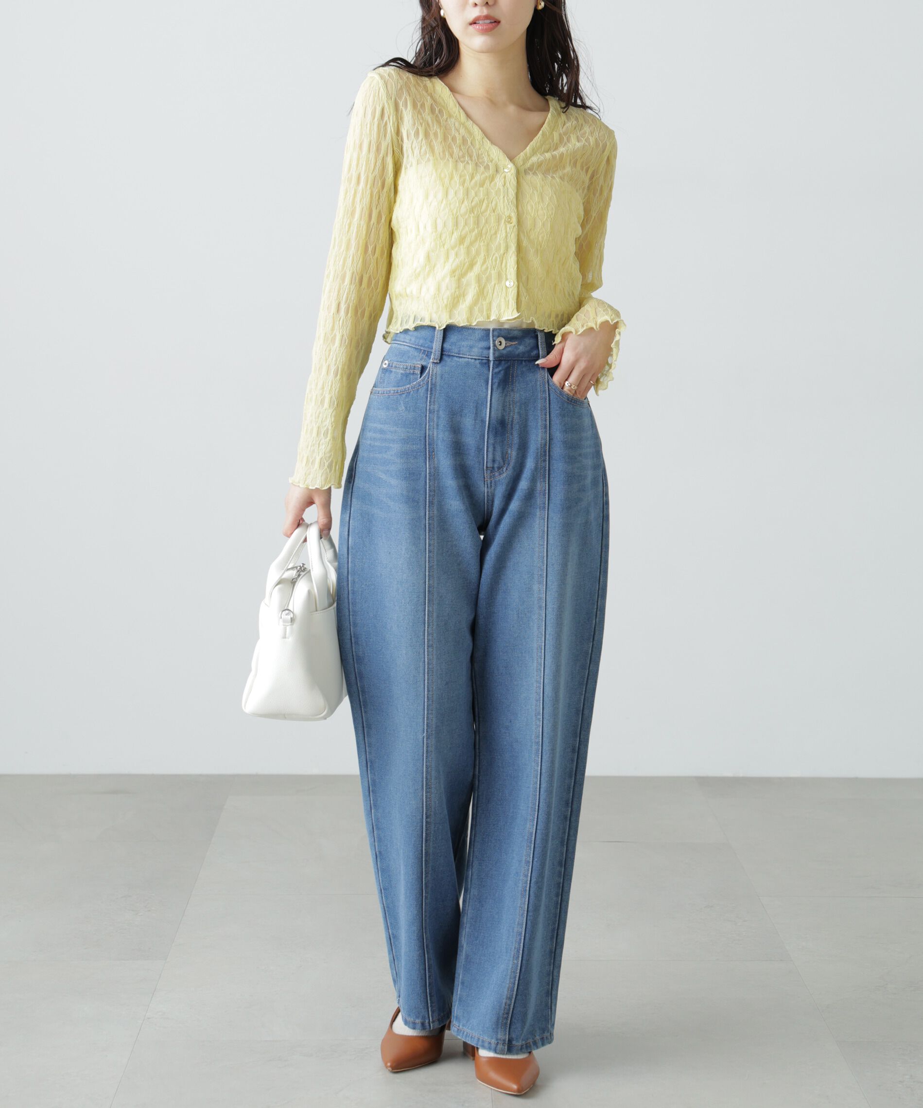  「シアーチュールカーディガン」|Tシャツ・カットソー|