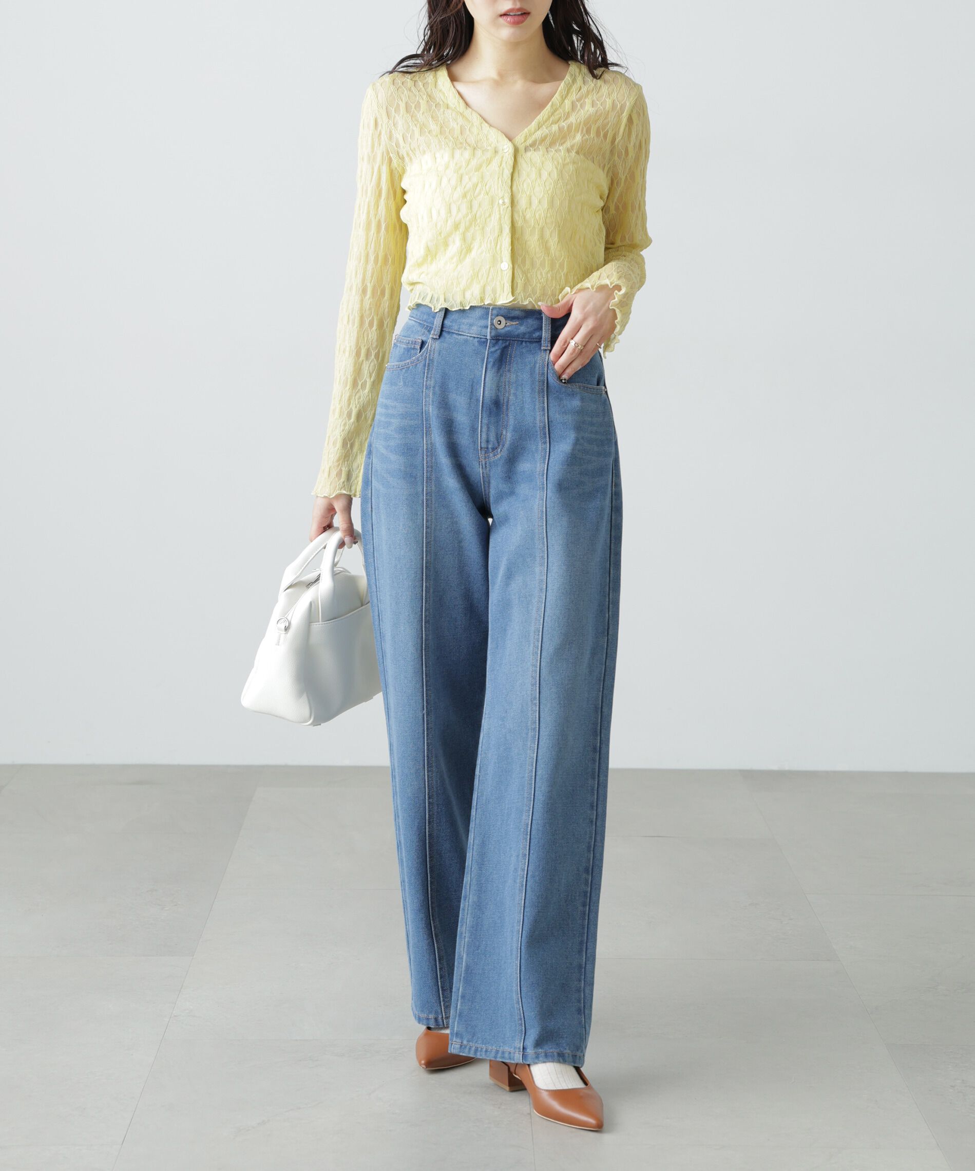  「シアーチュールカーディガン」|Tシャツ・カットソー|