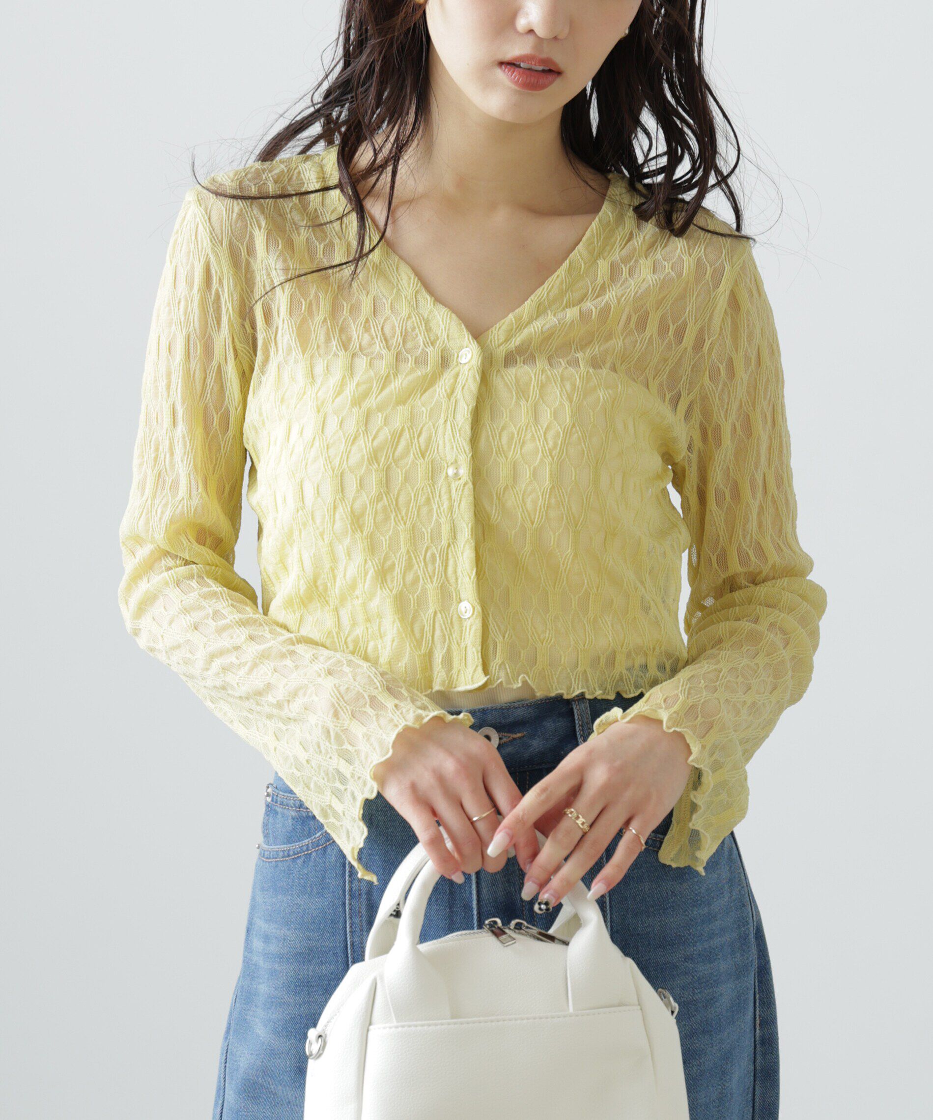  「シアーチュールカーディガン」|Tシャツ・カットソー|