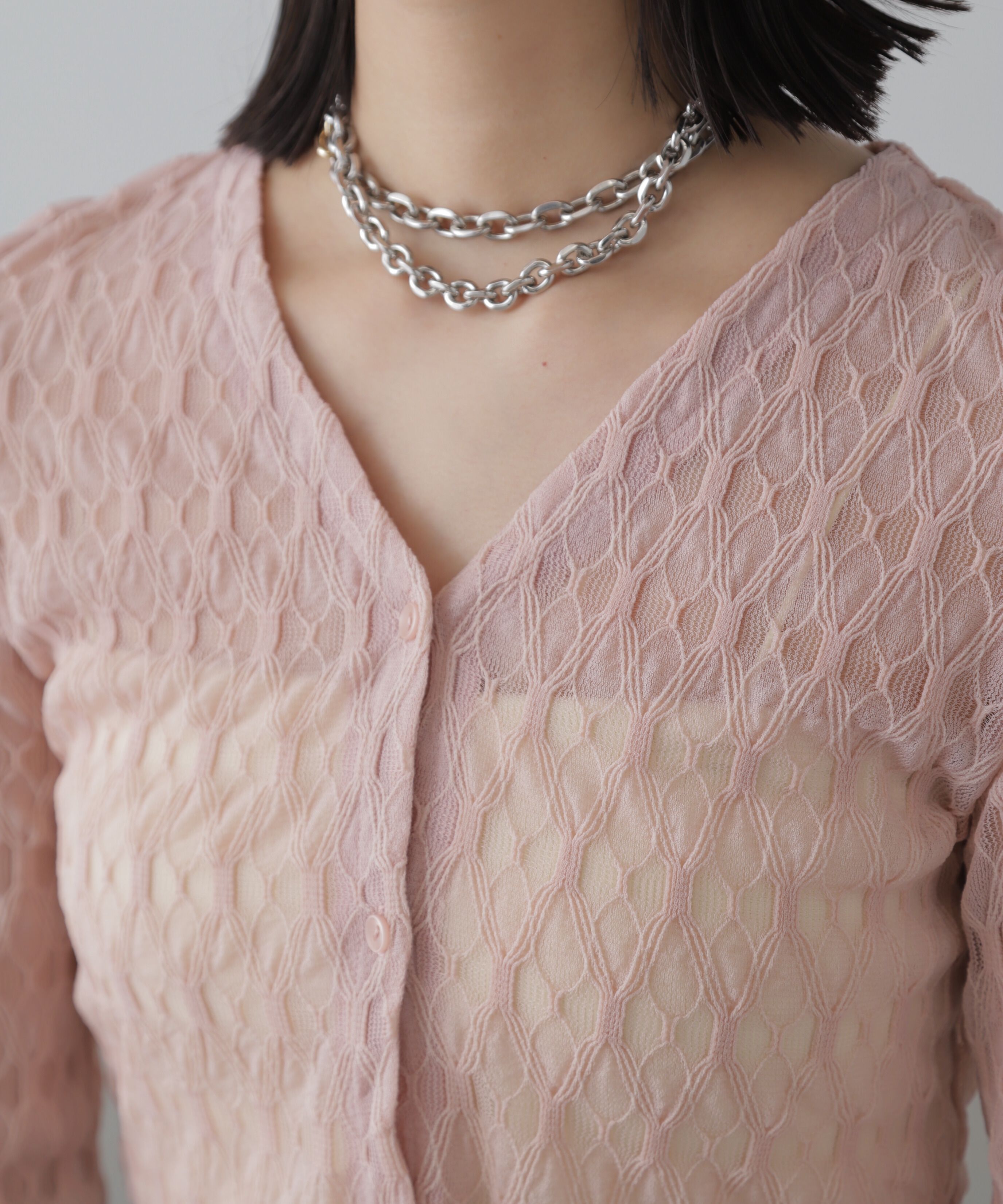  「シアーチュールカーディガン」|Tシャツ・カットソー|