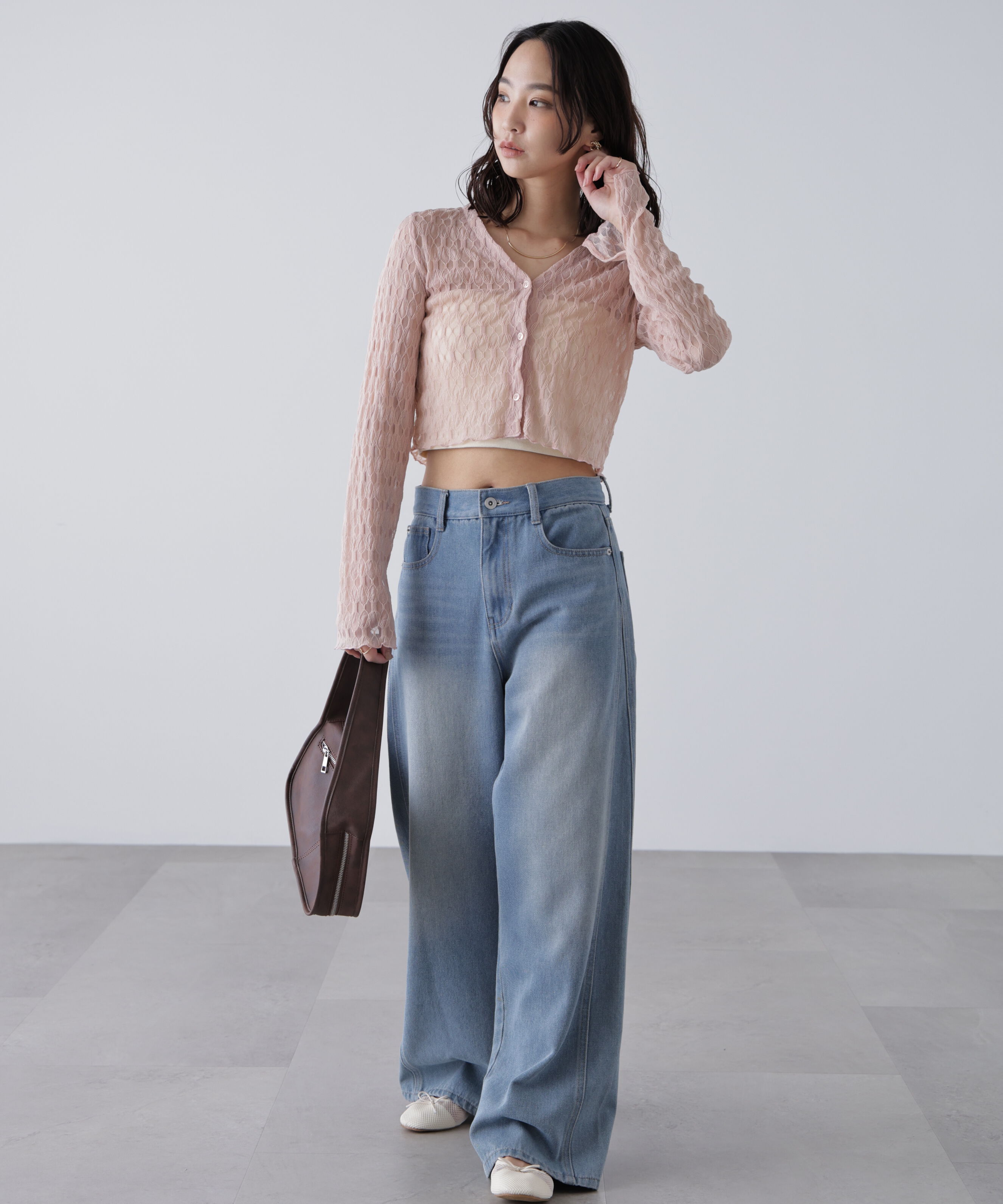  「シアーチュールカーディガン」|Tシャツ・カットソー|