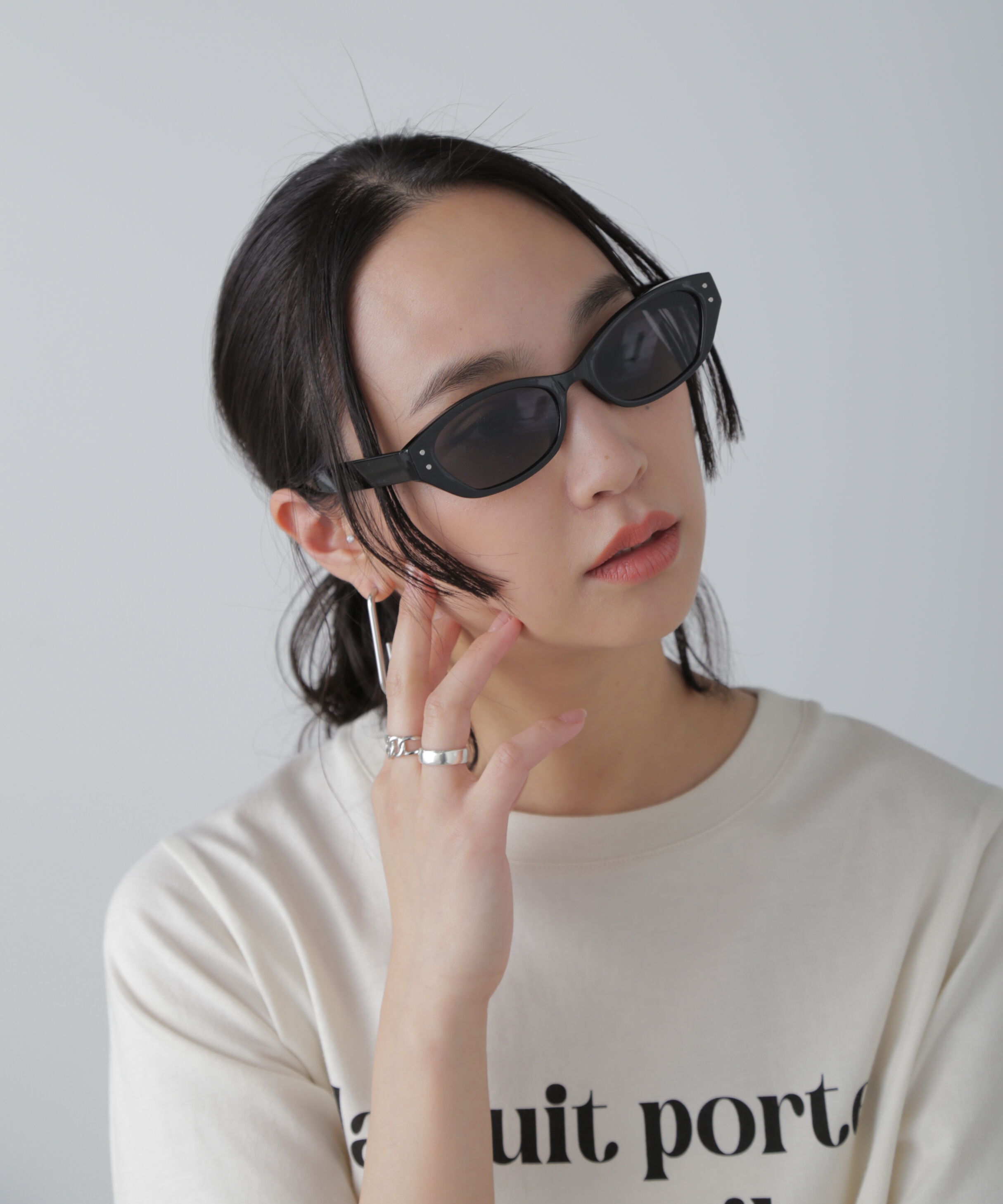  「キャットアイサングラス」|ハンカチ|