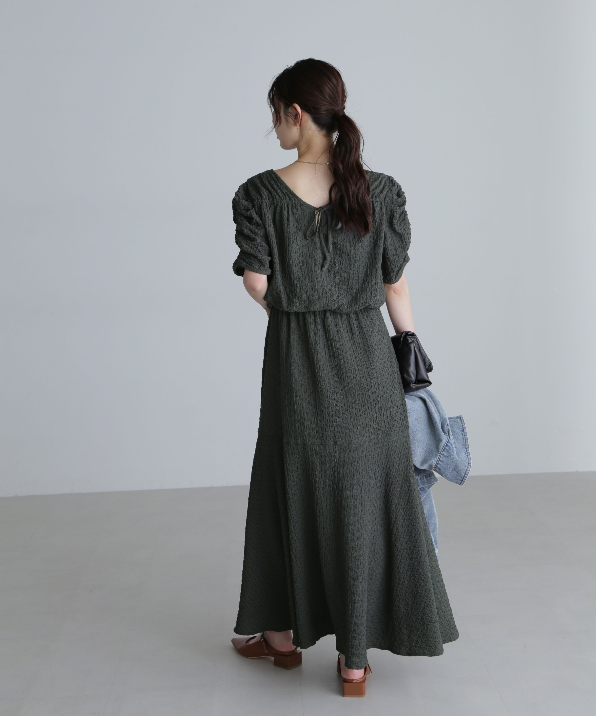  「前後２ＷＡＹボリュームスリーブワンピース」|ワンピース|