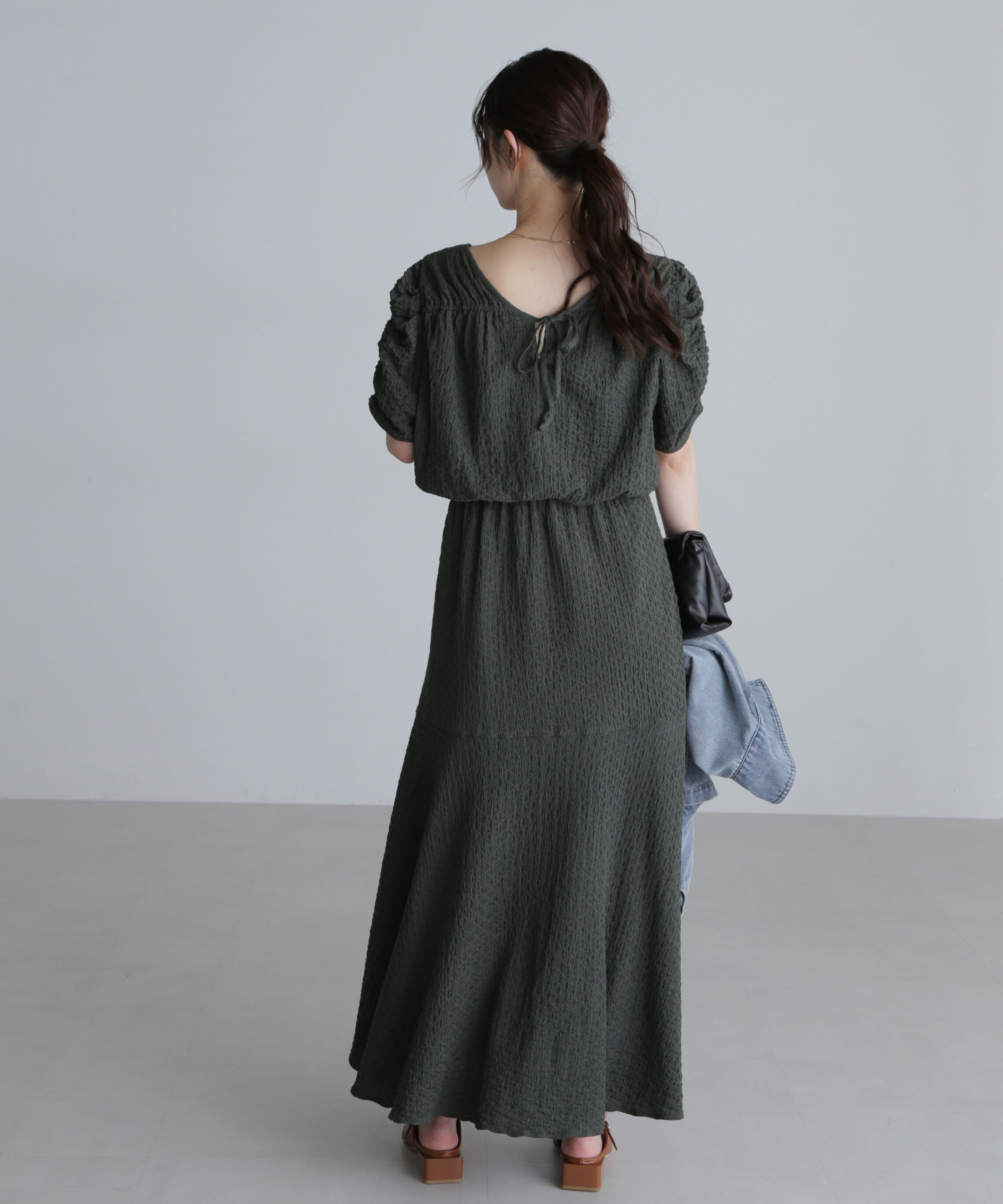  「前後２ＷＡＹボリュームスリーブワンピース」|ワンピース|