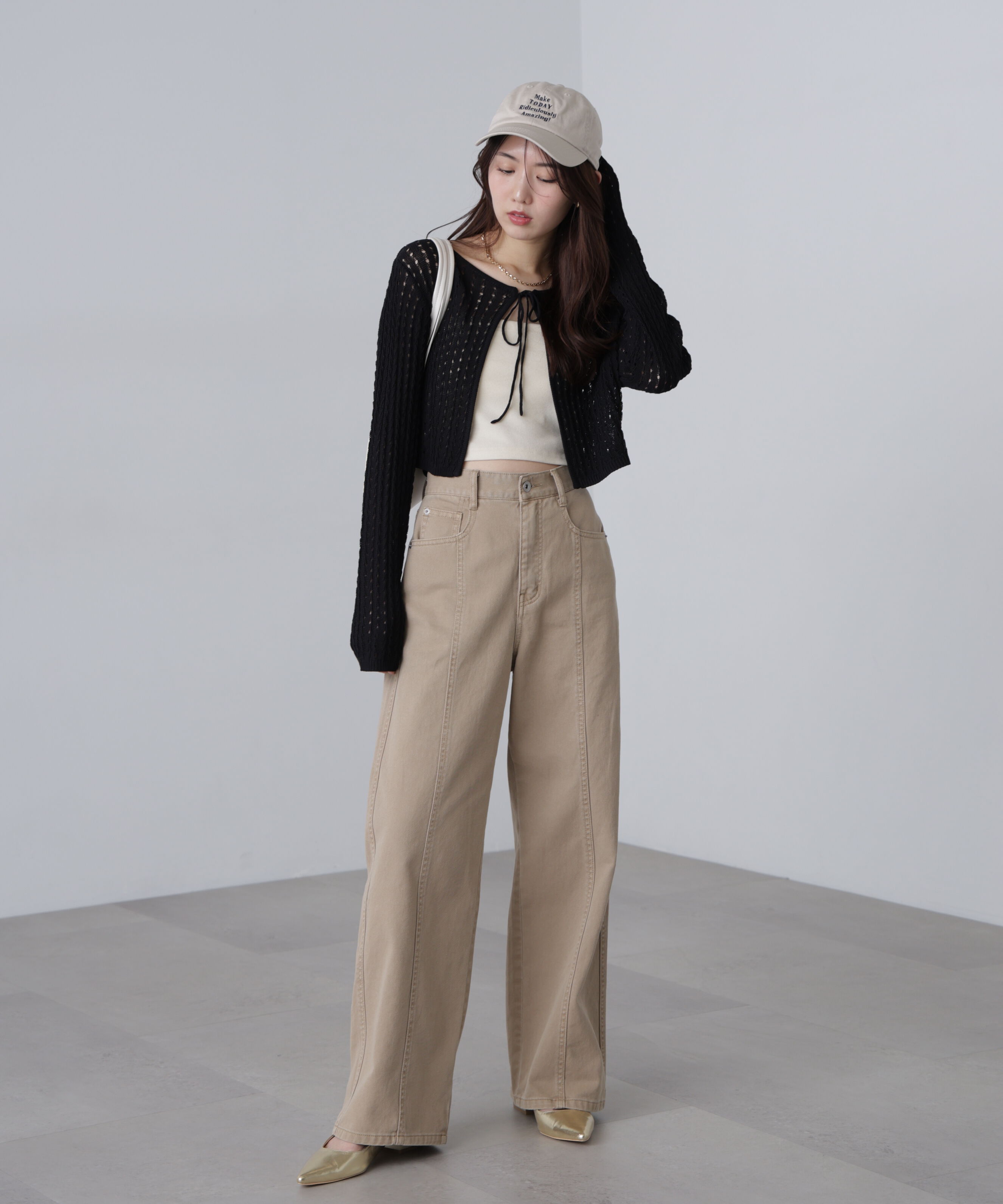  「ワイドストレートカラーパンツ」|その他|